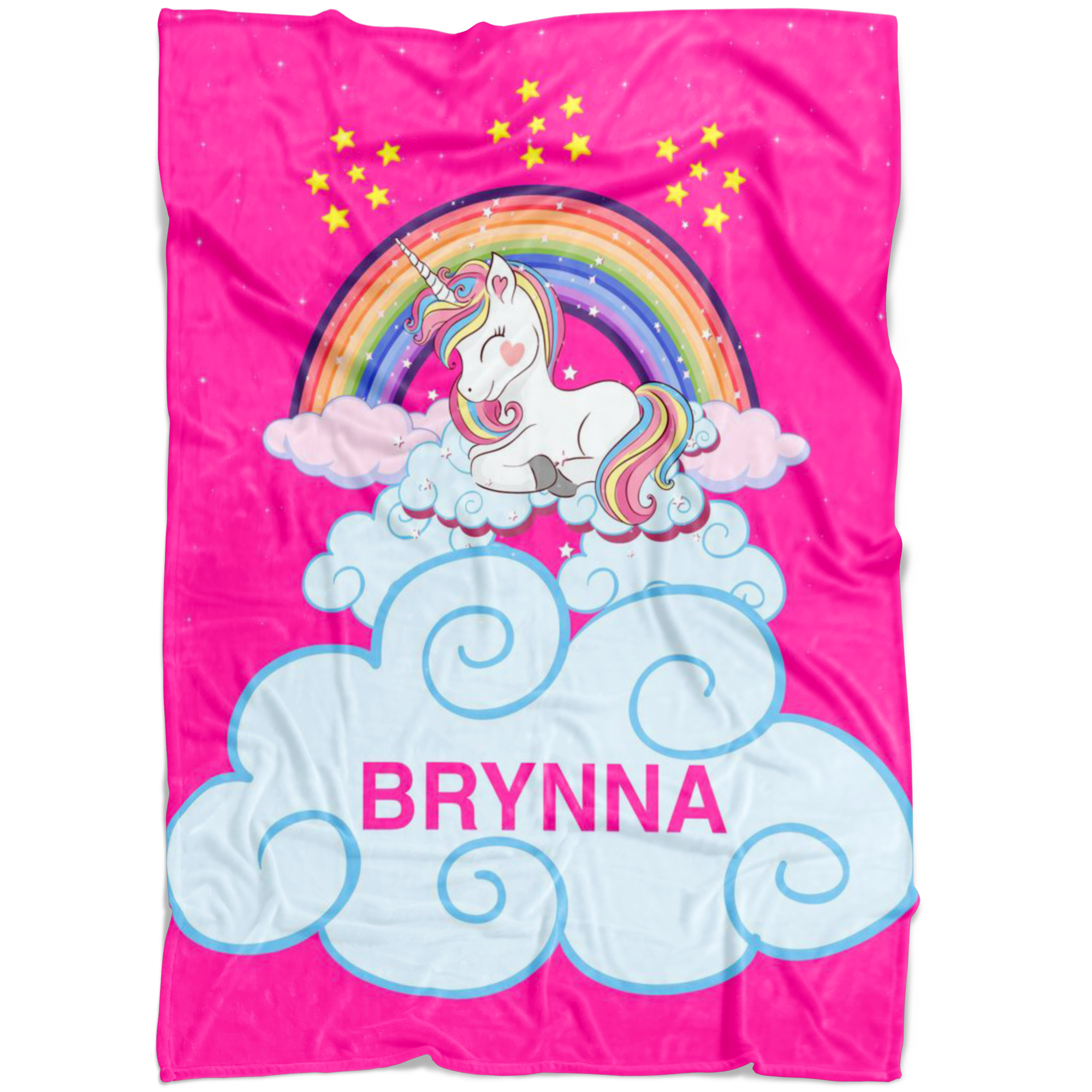 Personalized Name Magical Unicorn Blanket for Babies & Girls - BRYNNA
