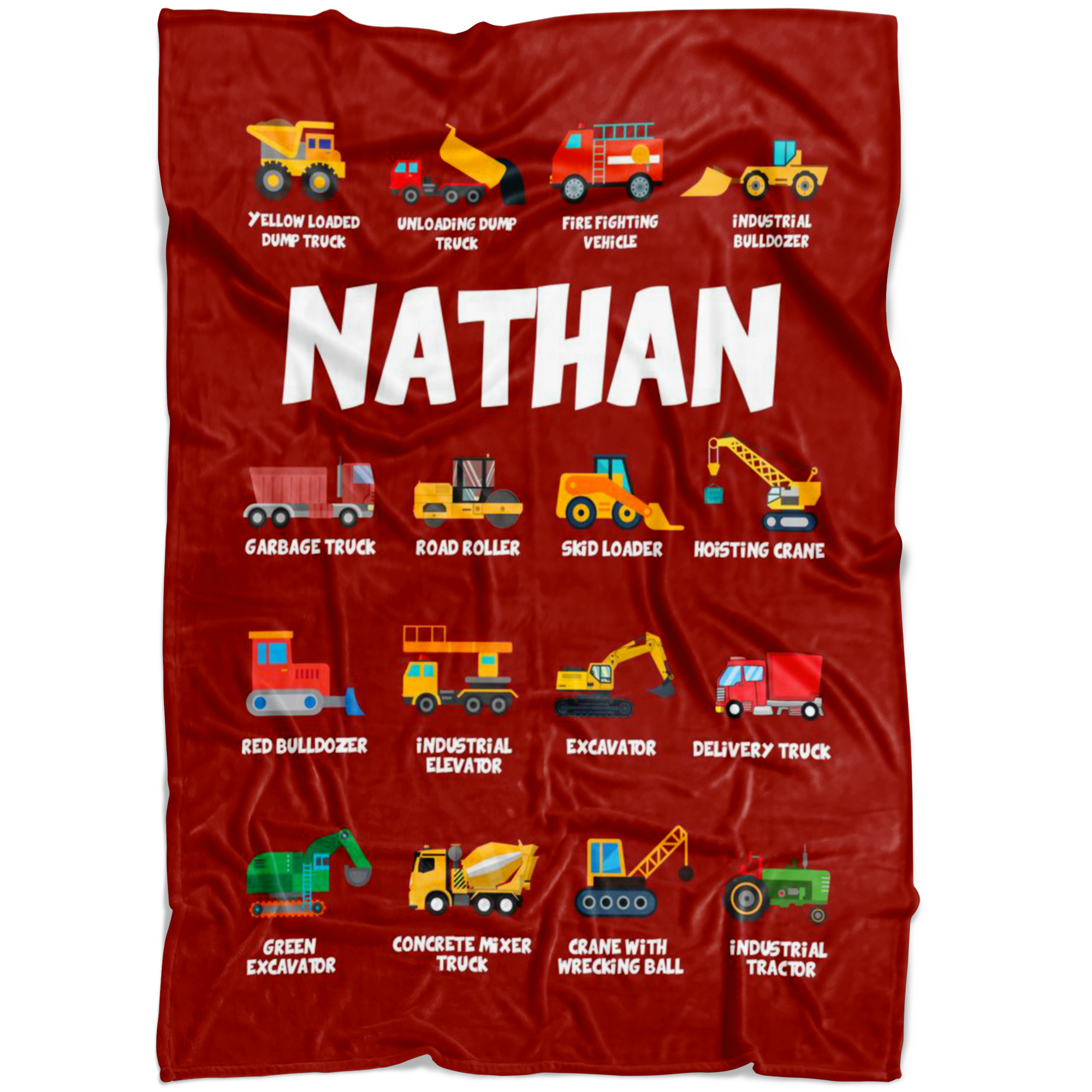 Nathan Construction Blanket Red