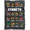 Kenneth Construction Blanket Grey
