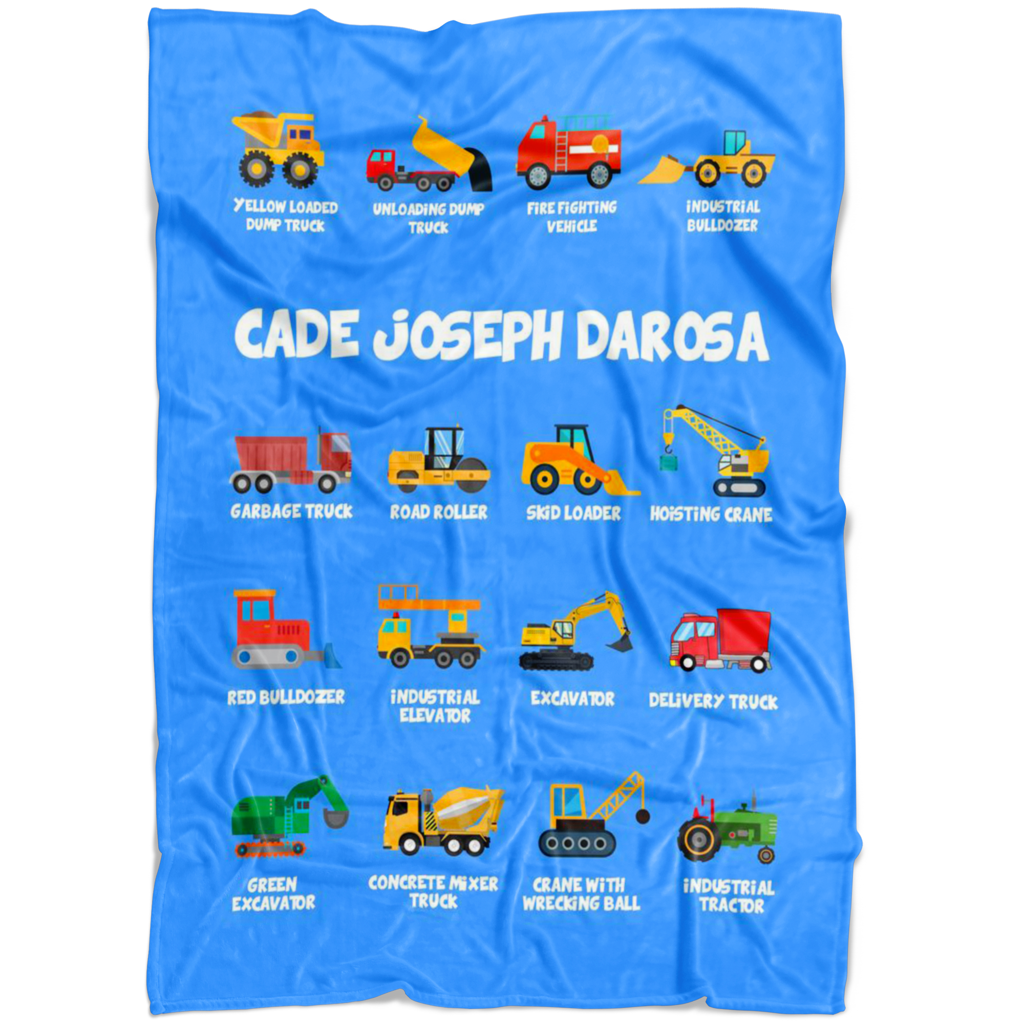 Cade Joseph DaRosa Construction Blanket Blue