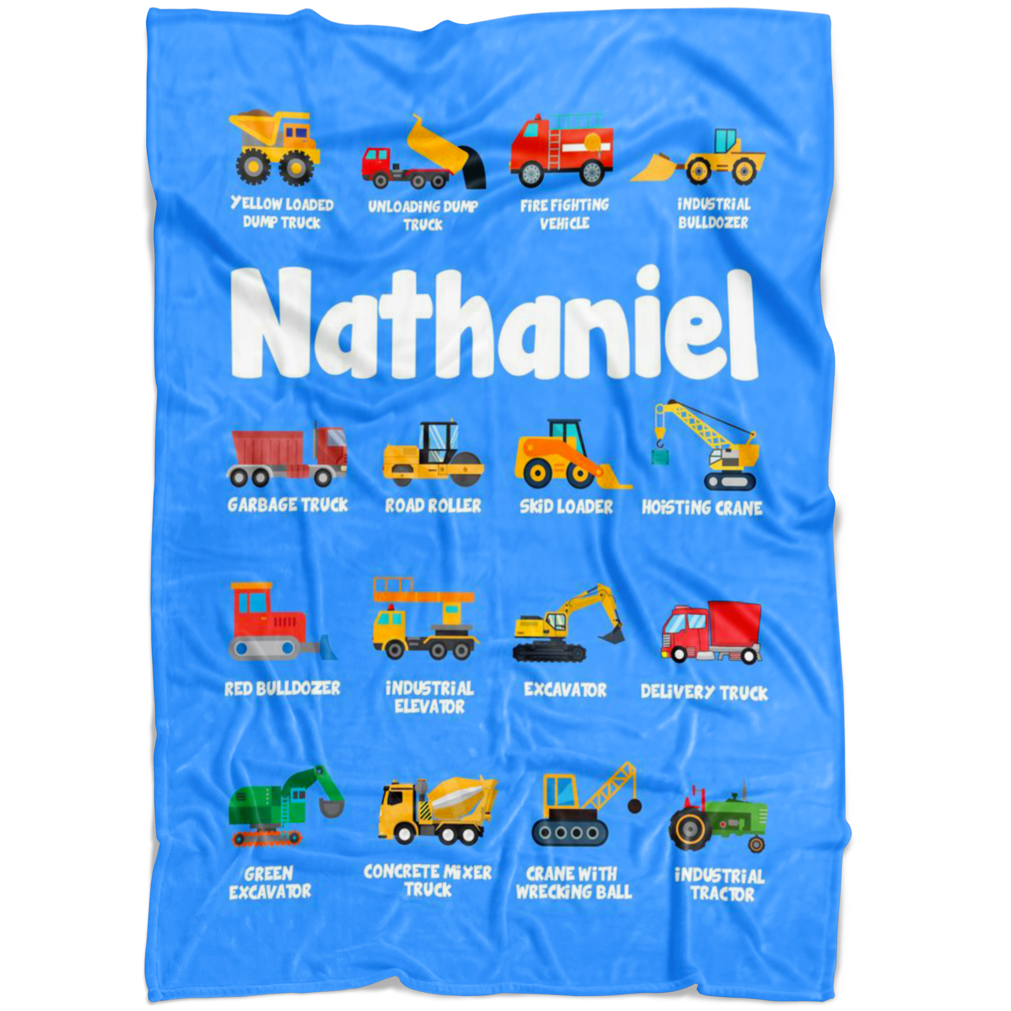 Nathaniel Construction Blanket Blue