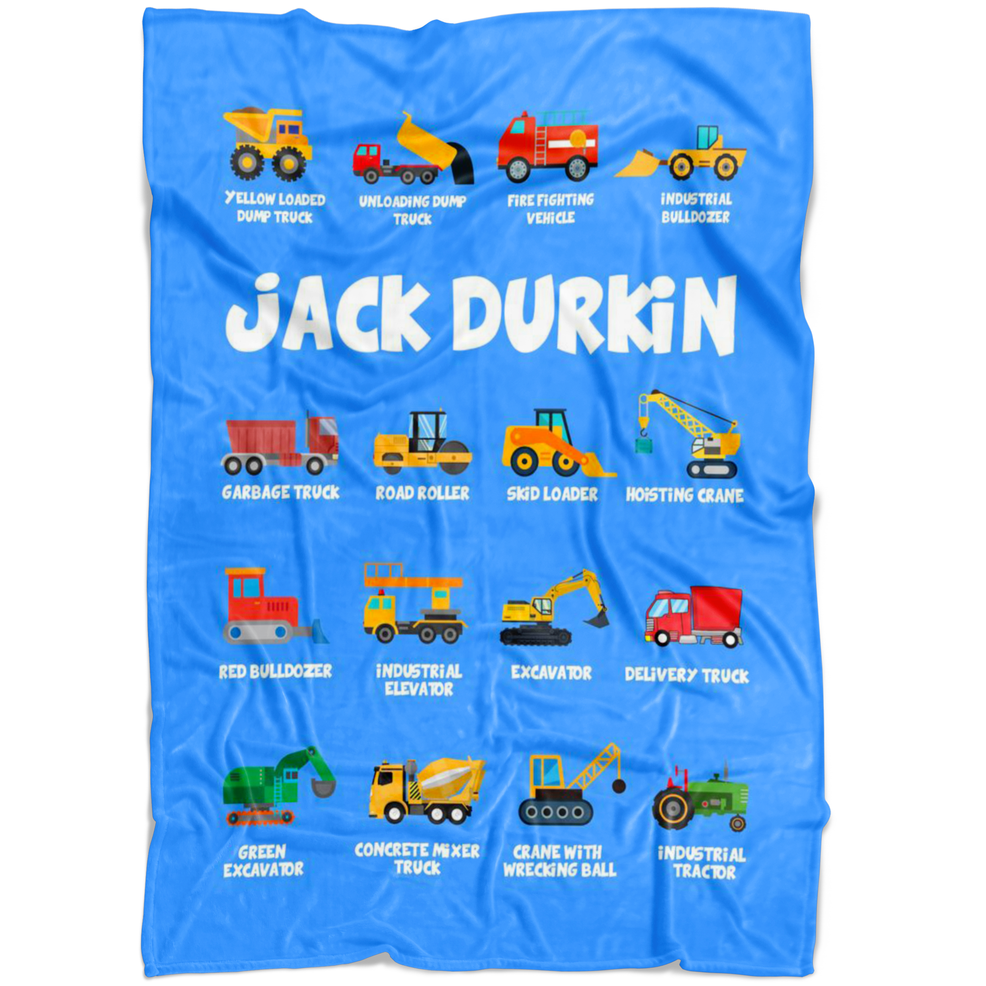 Jack Durkin Construction Blanket Blue