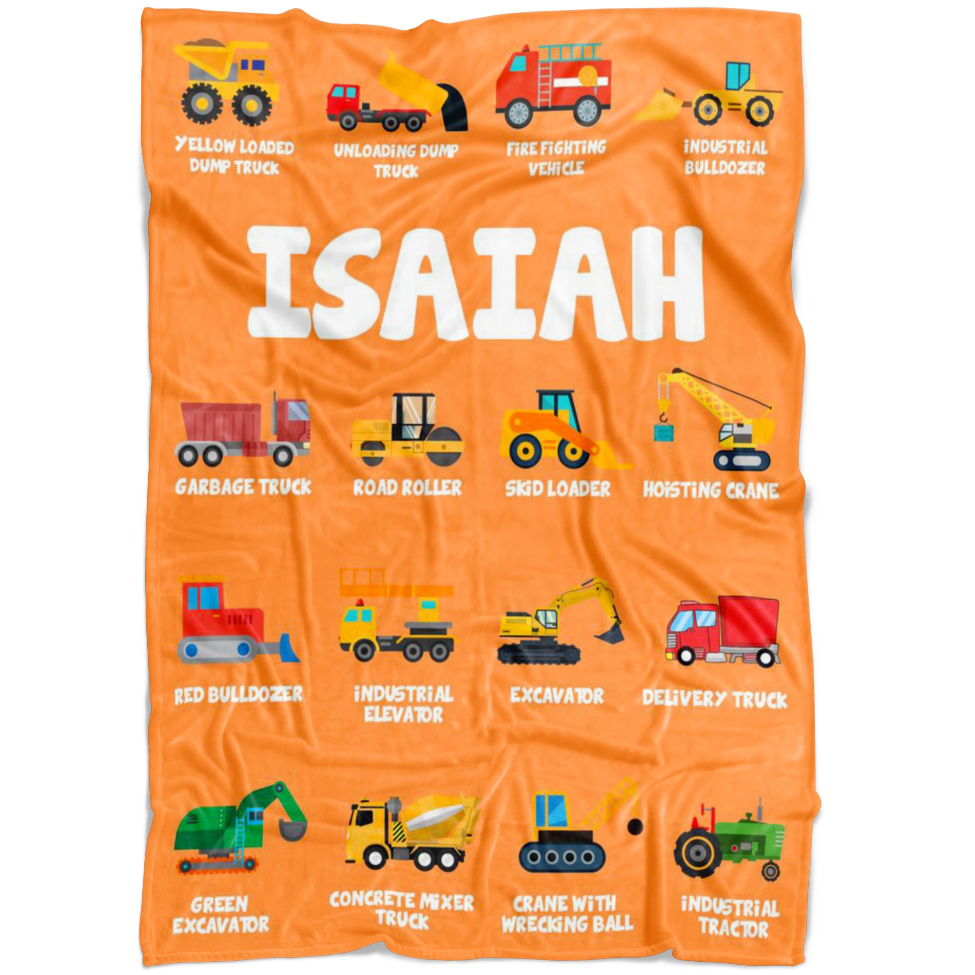 Isaiah Construction Blanket Orange