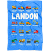 LANDON Construction Blanket Blue