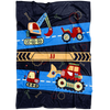 Personalized Name Blanket with Construction Machines & Tools for Kids - JJ