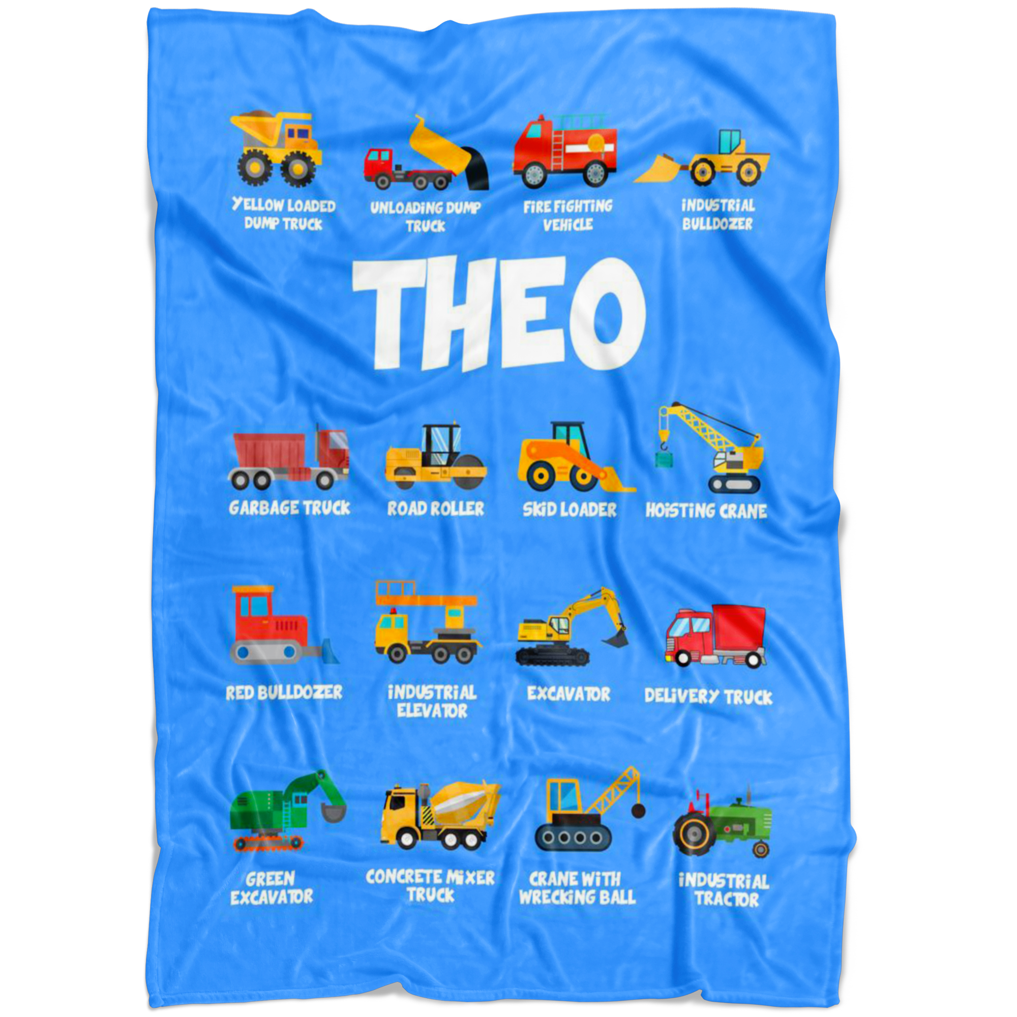 Theo Construction Blanket Blue