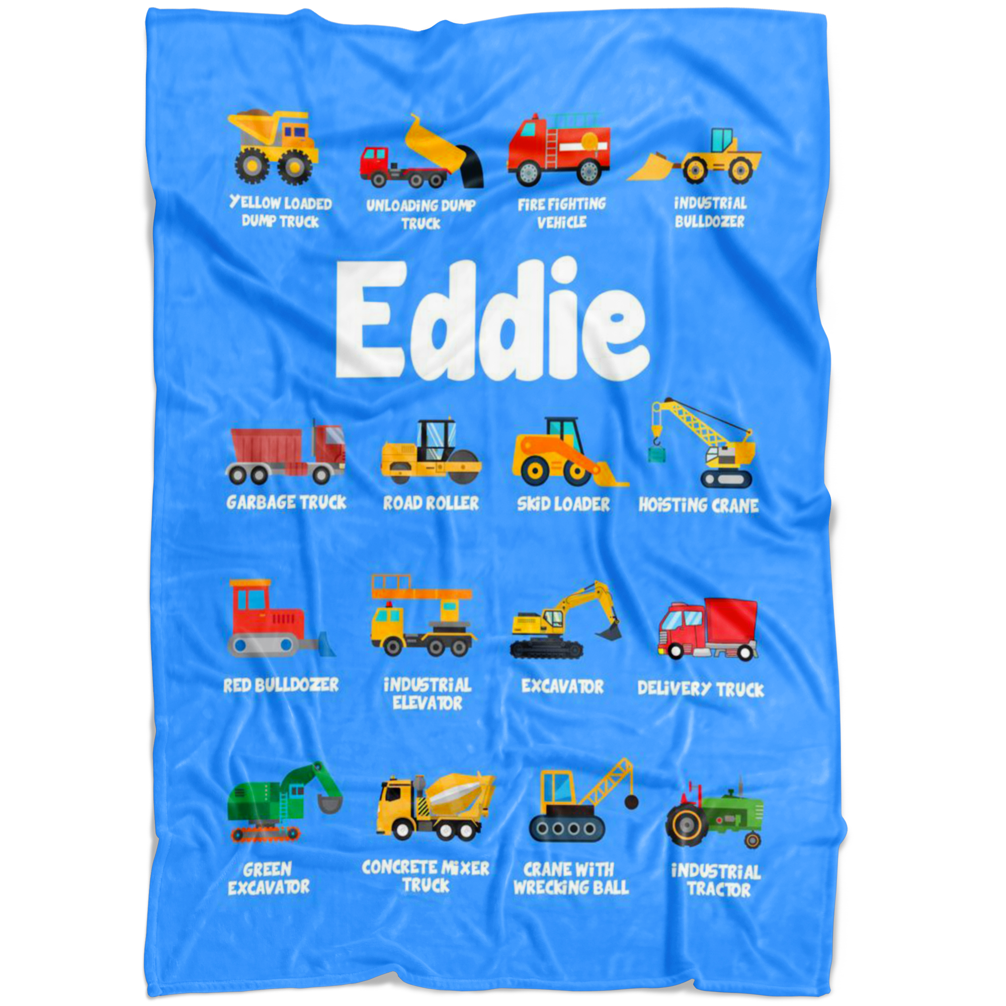Eddie Construction Blanket Blue