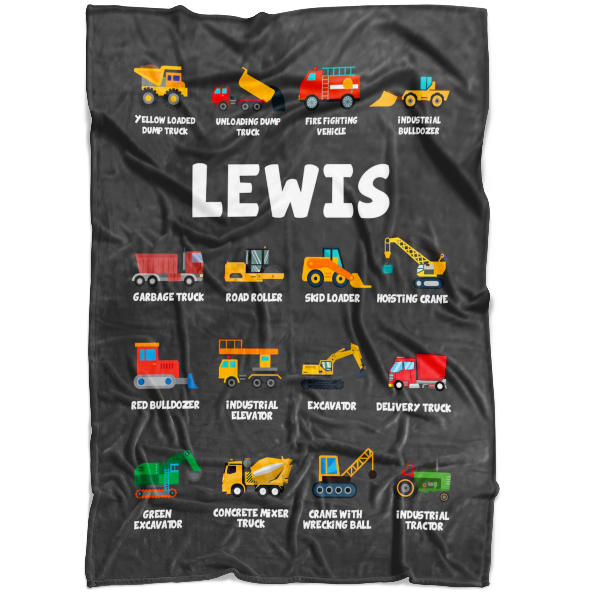 Lewis Construction Blanket Grey