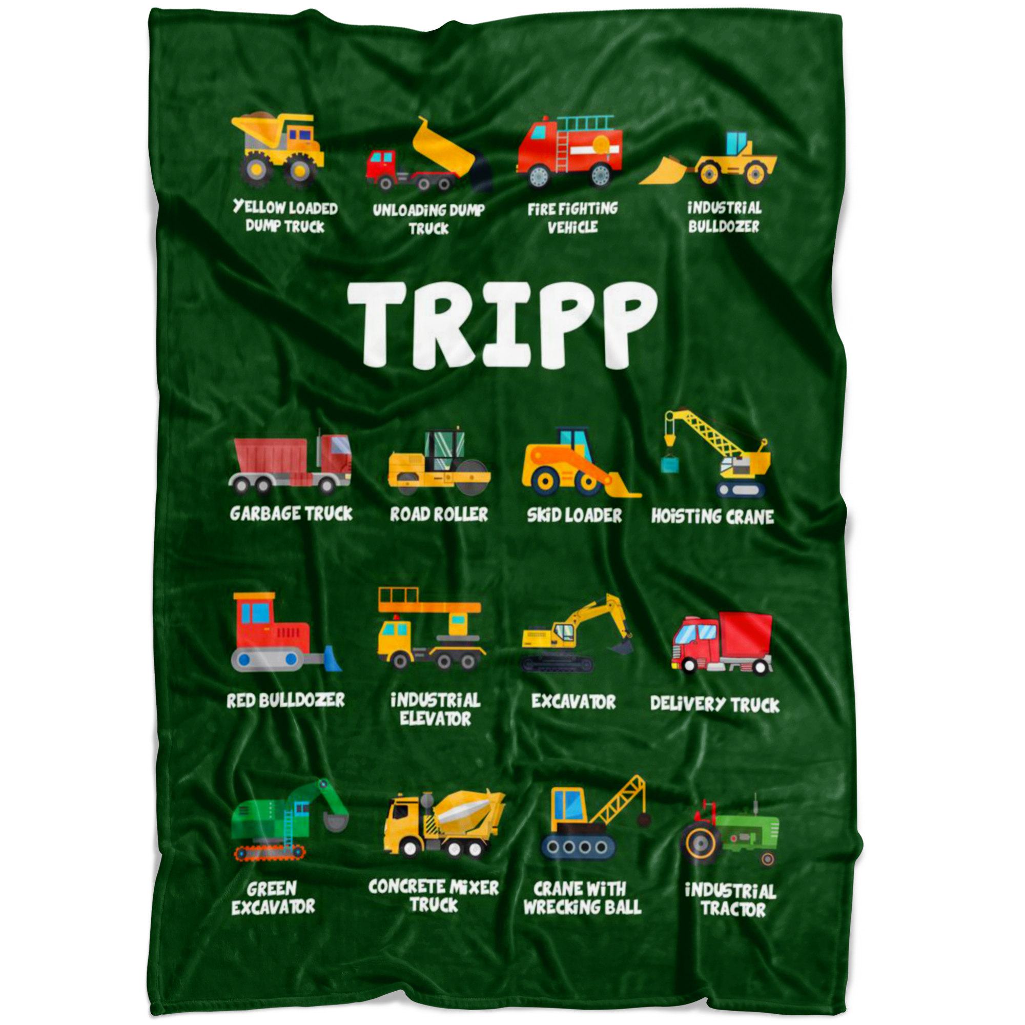 Tripp Construction Blanket Green