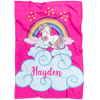 Personalized Name Magical Unicorn Blanket for Babies & Girls - HAYDEN