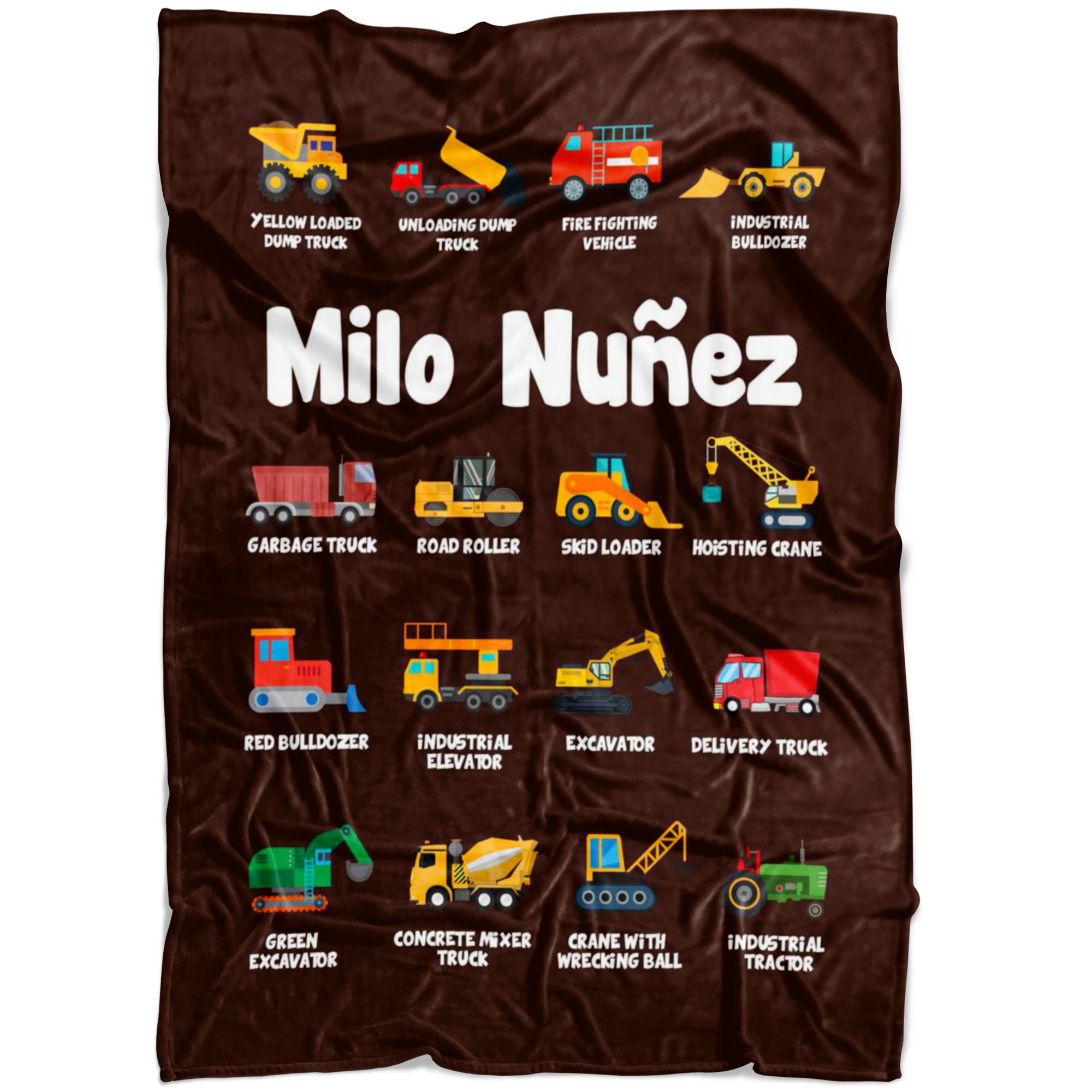 Milo Nuñez Construction Blanket Brown