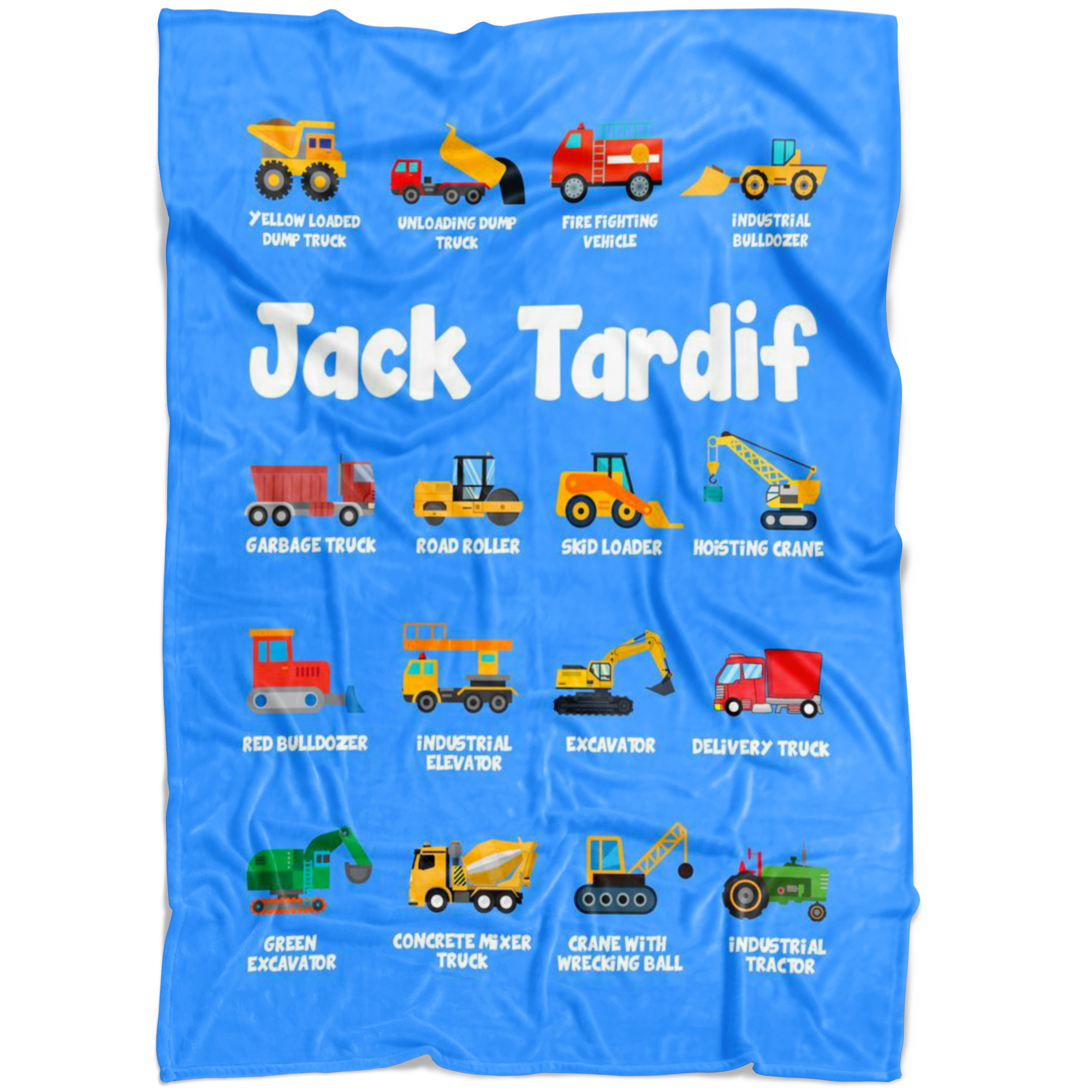 Jack Tardif Construction Blanket Blue