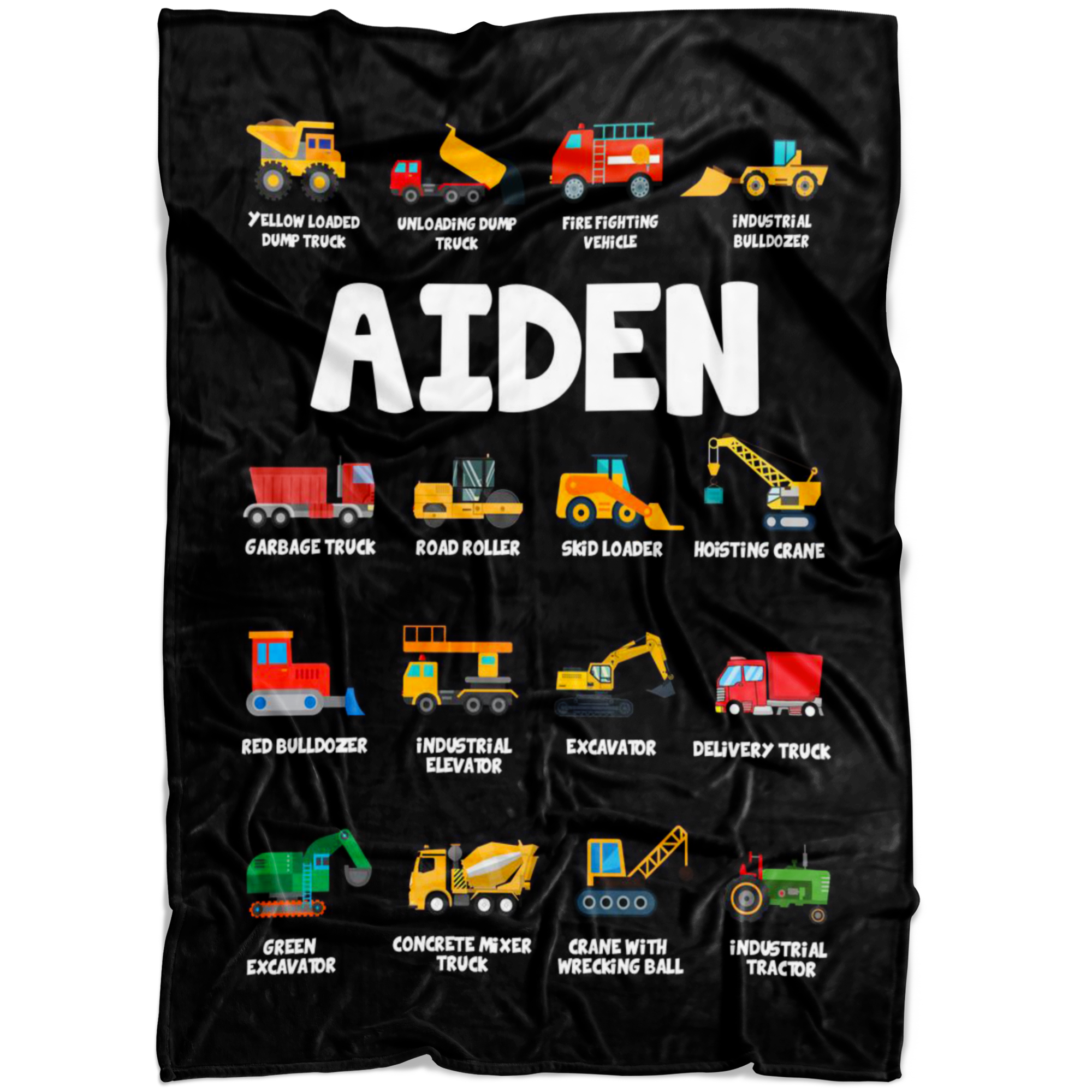 Aiden Construction Blanket Black
