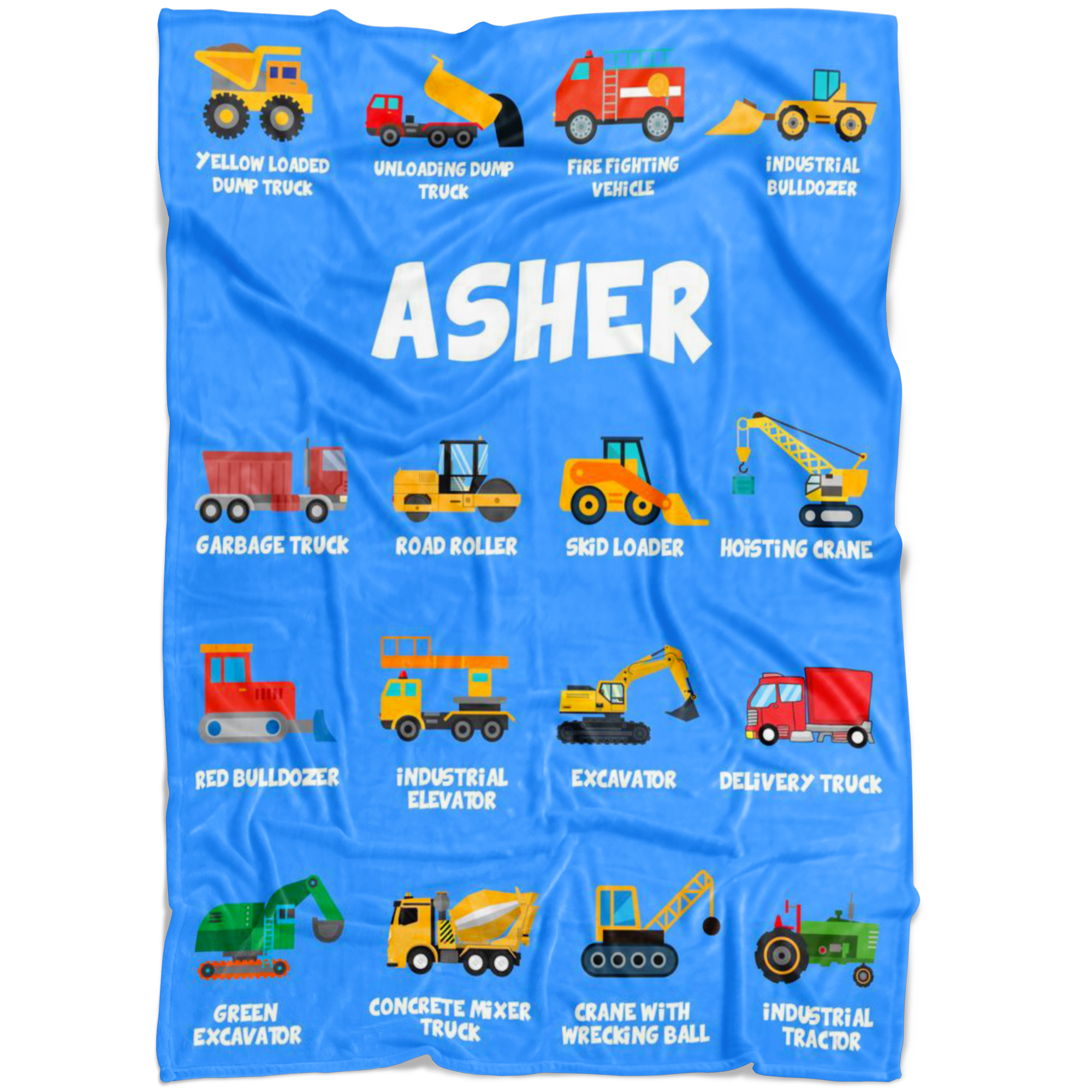 Asher Construction Blanket Blue