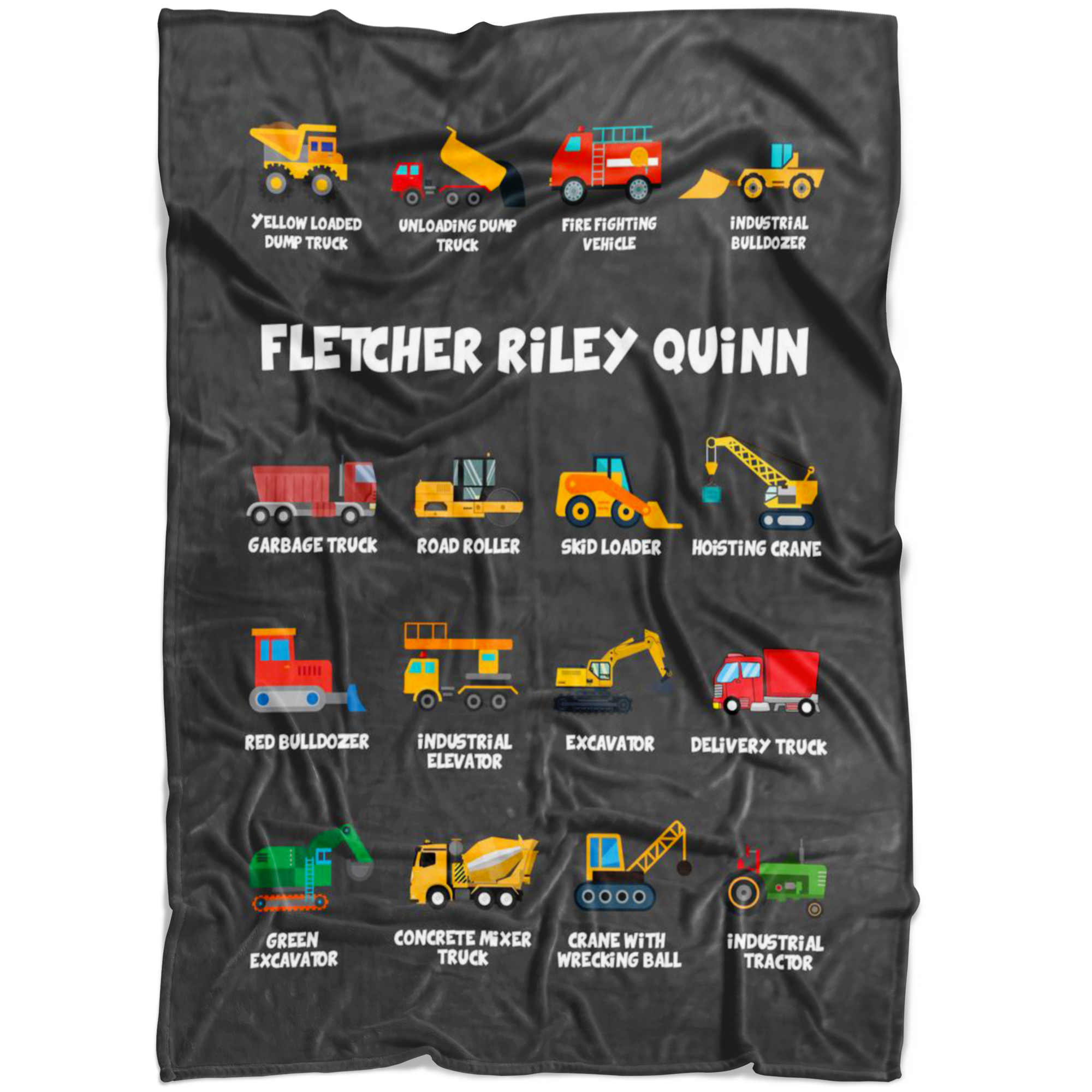 FLETCHER RILEY QUINN Construction Blanket Grey