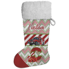 Personalized Name Christmas Stockings with Fire Truck