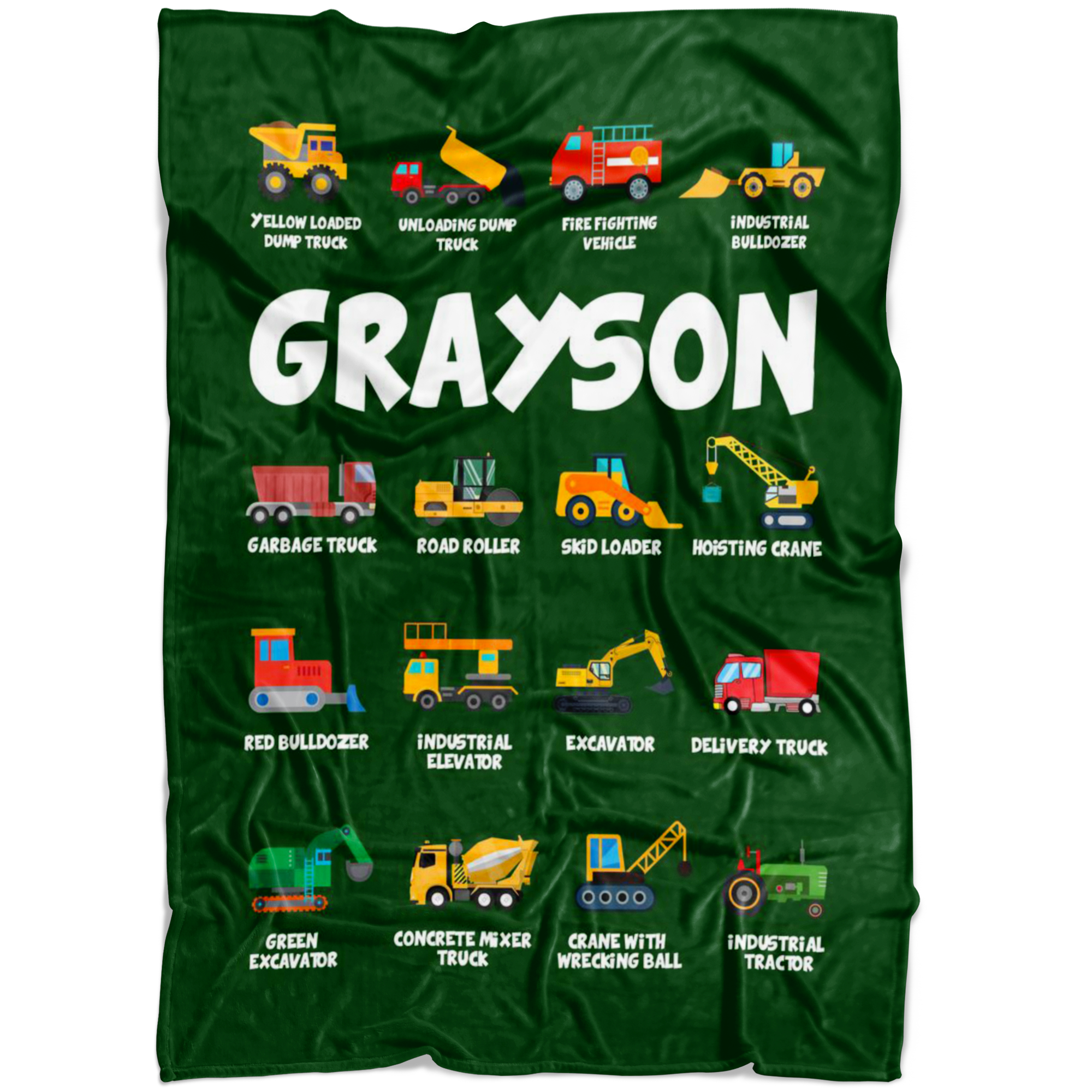 Grayson Construction Blanket Green
