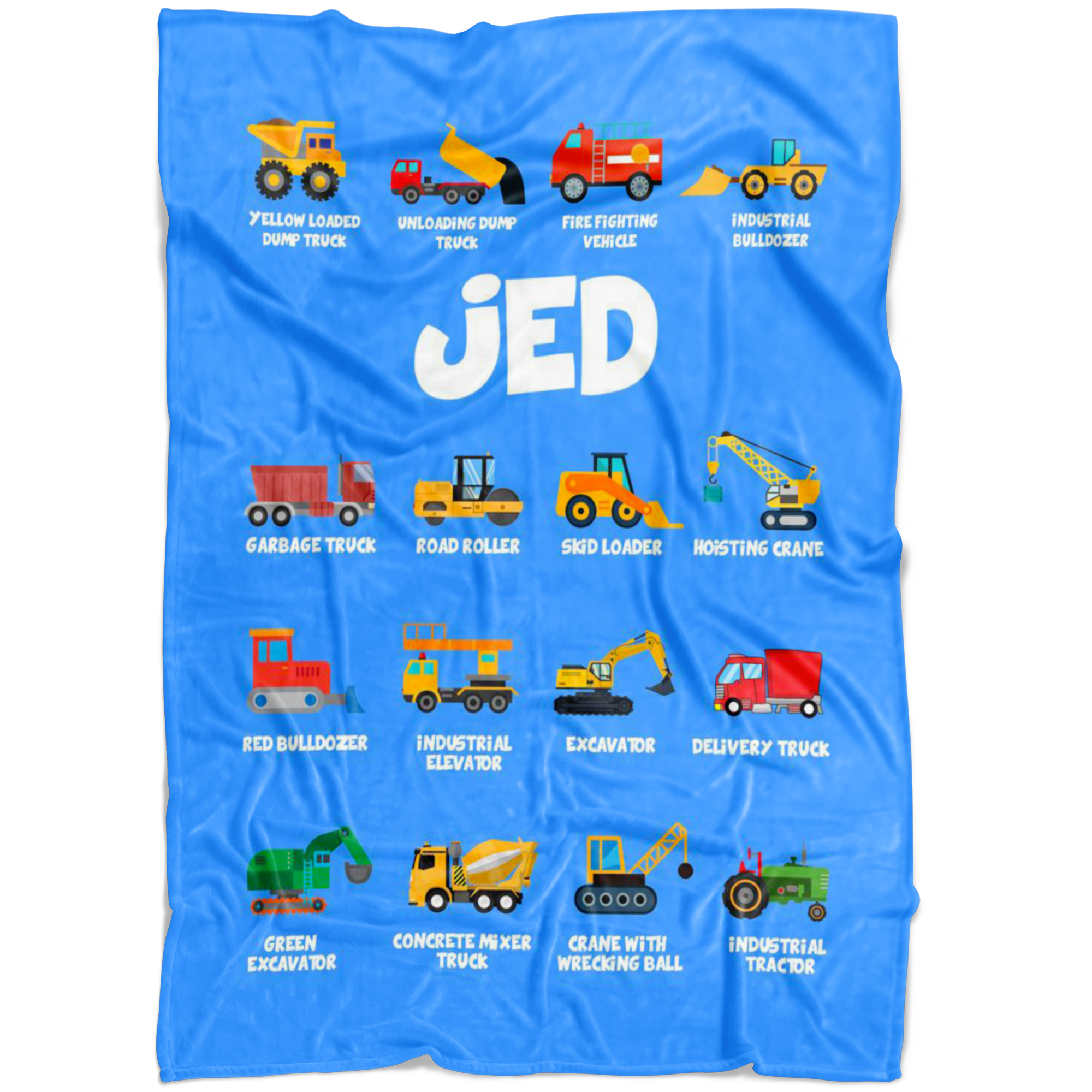 Jed Construction Blanket Blue