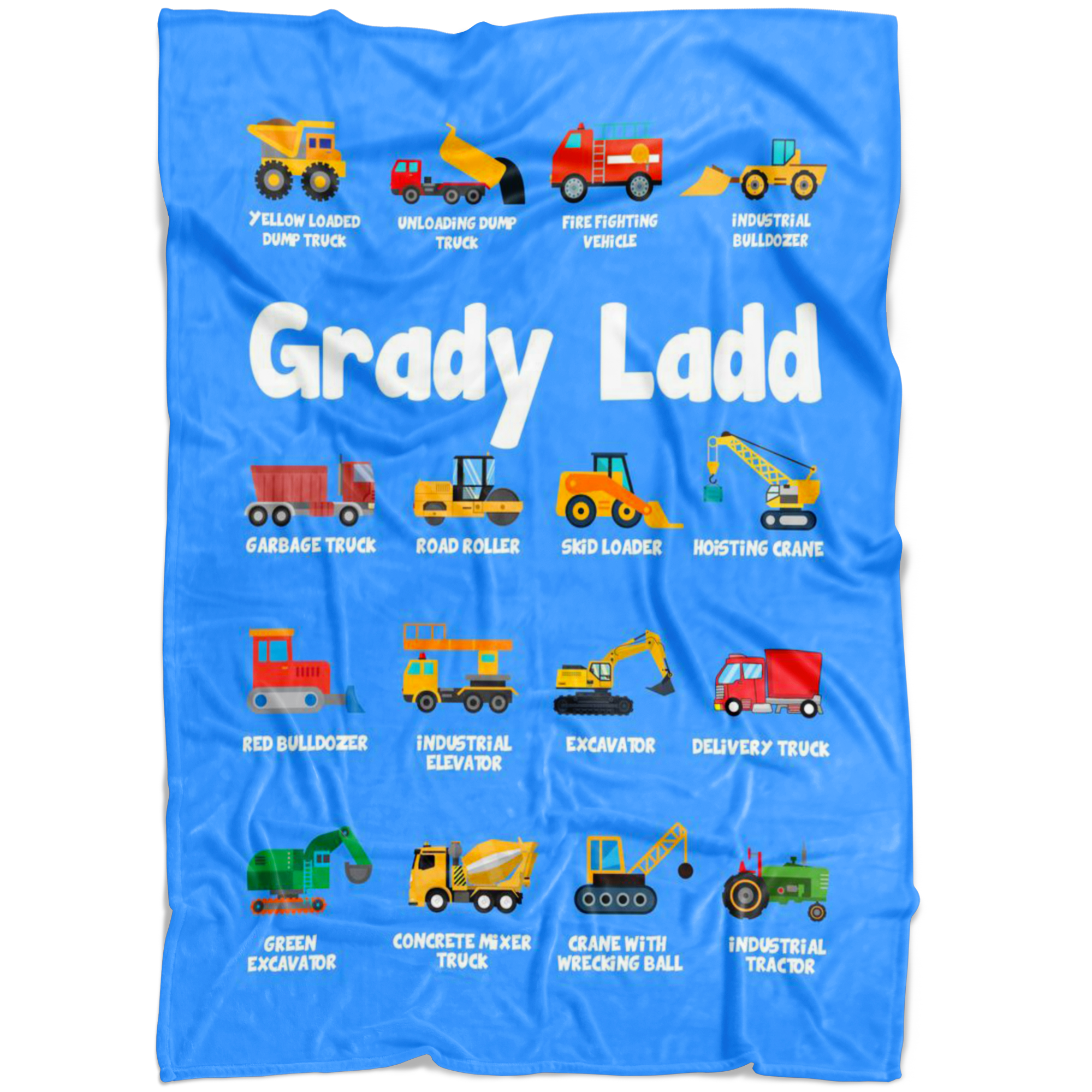 Grady Ladd Construction Blanket Blue