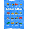 ADRIAN BOGAN Construction Blanket Blue