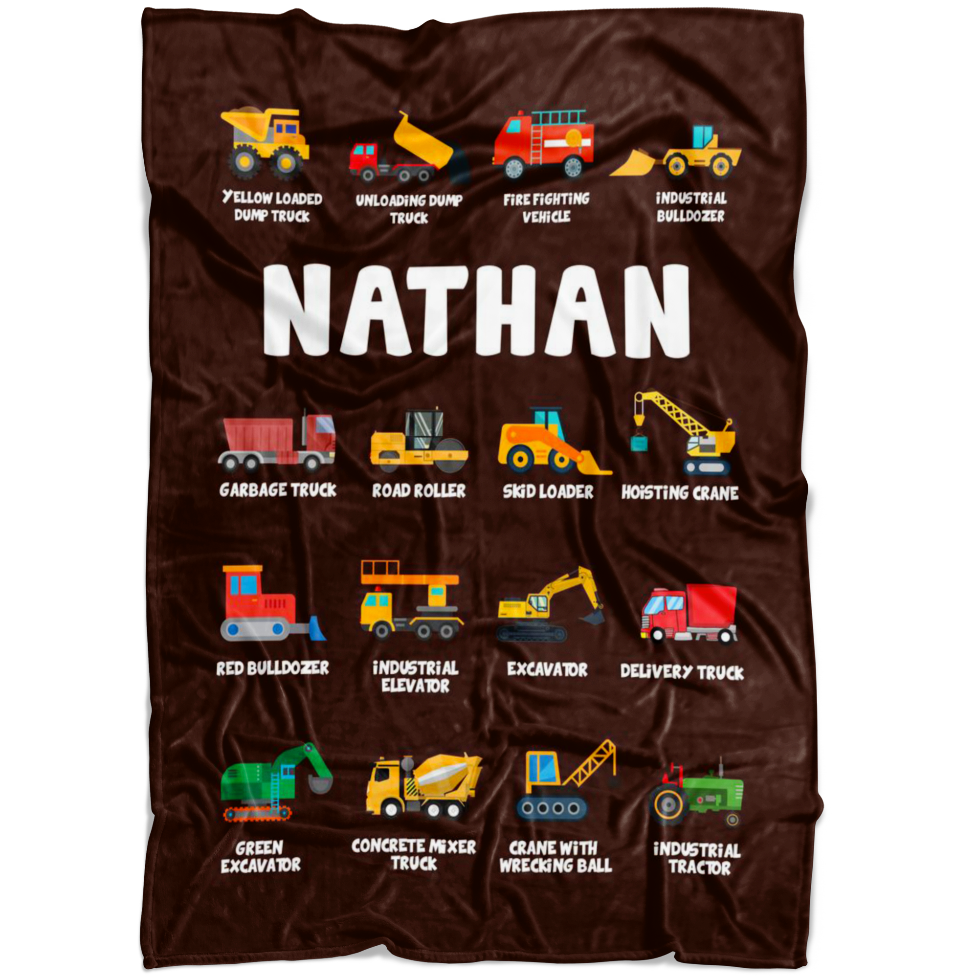 Nathan Construction Blanket Brown