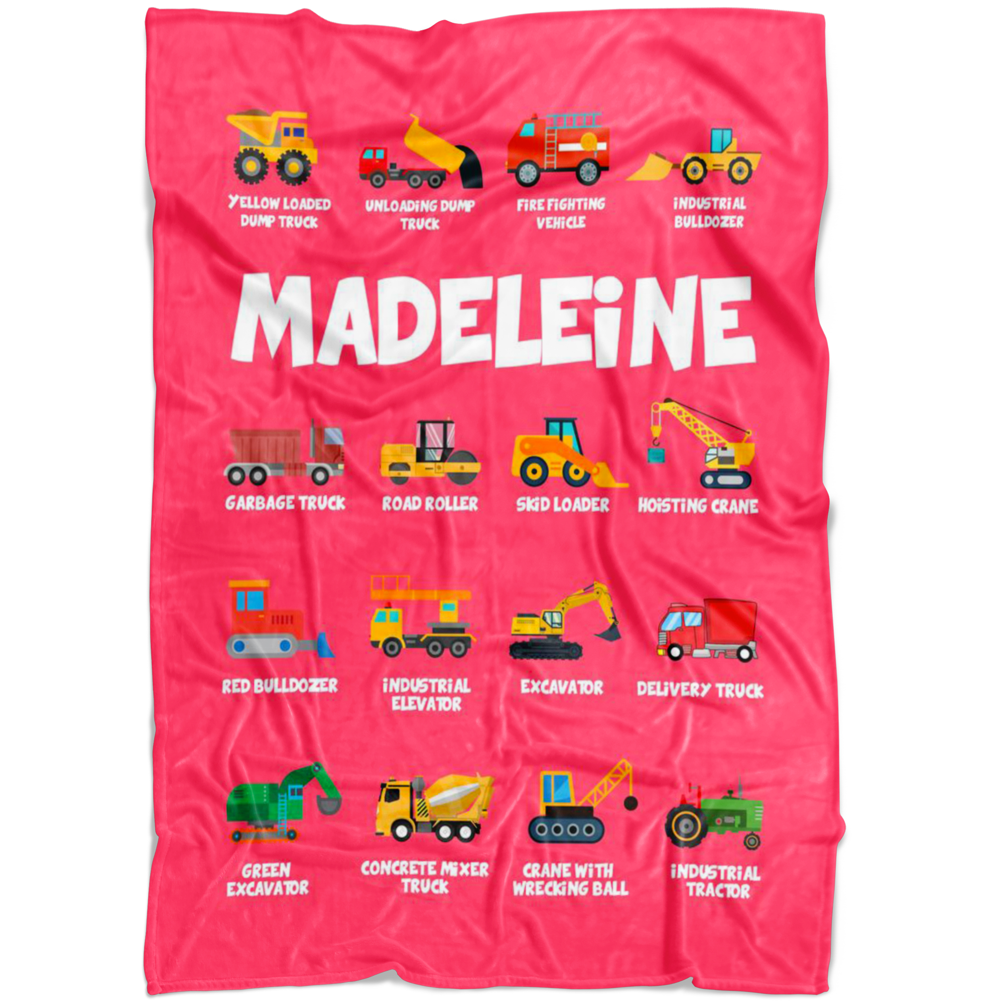 Madeleine Construction Blanket Pink