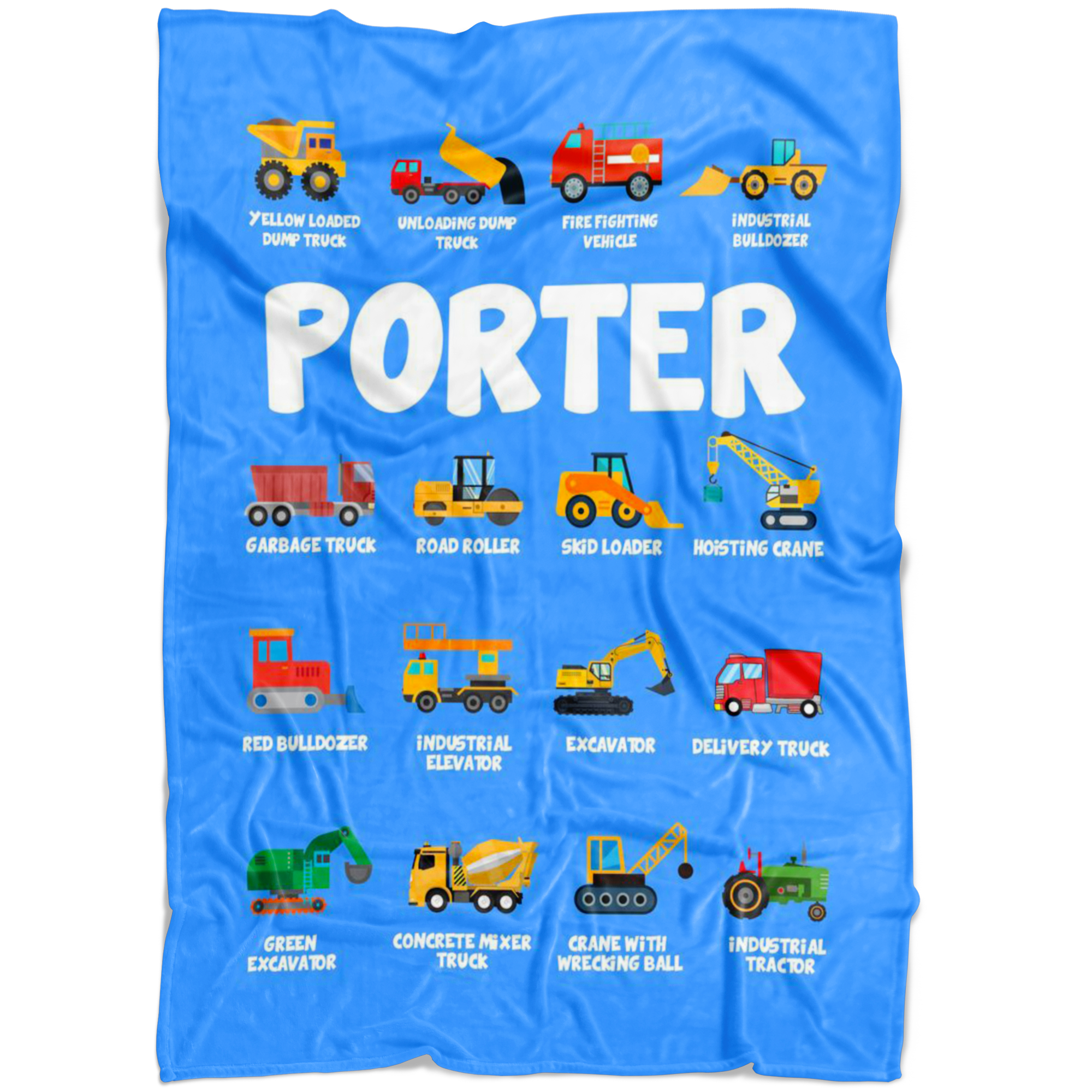 Porter Construction Blanket Blue
