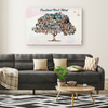 Family Tree Photo Collage Wall Art - Rose