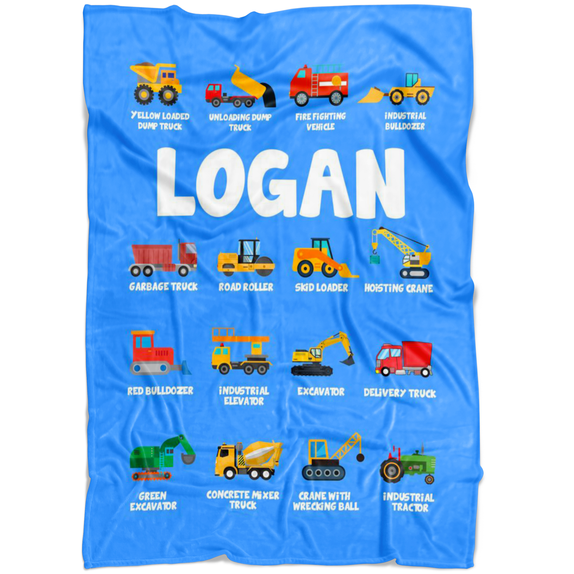 LOGAN Construction Blanket Blue