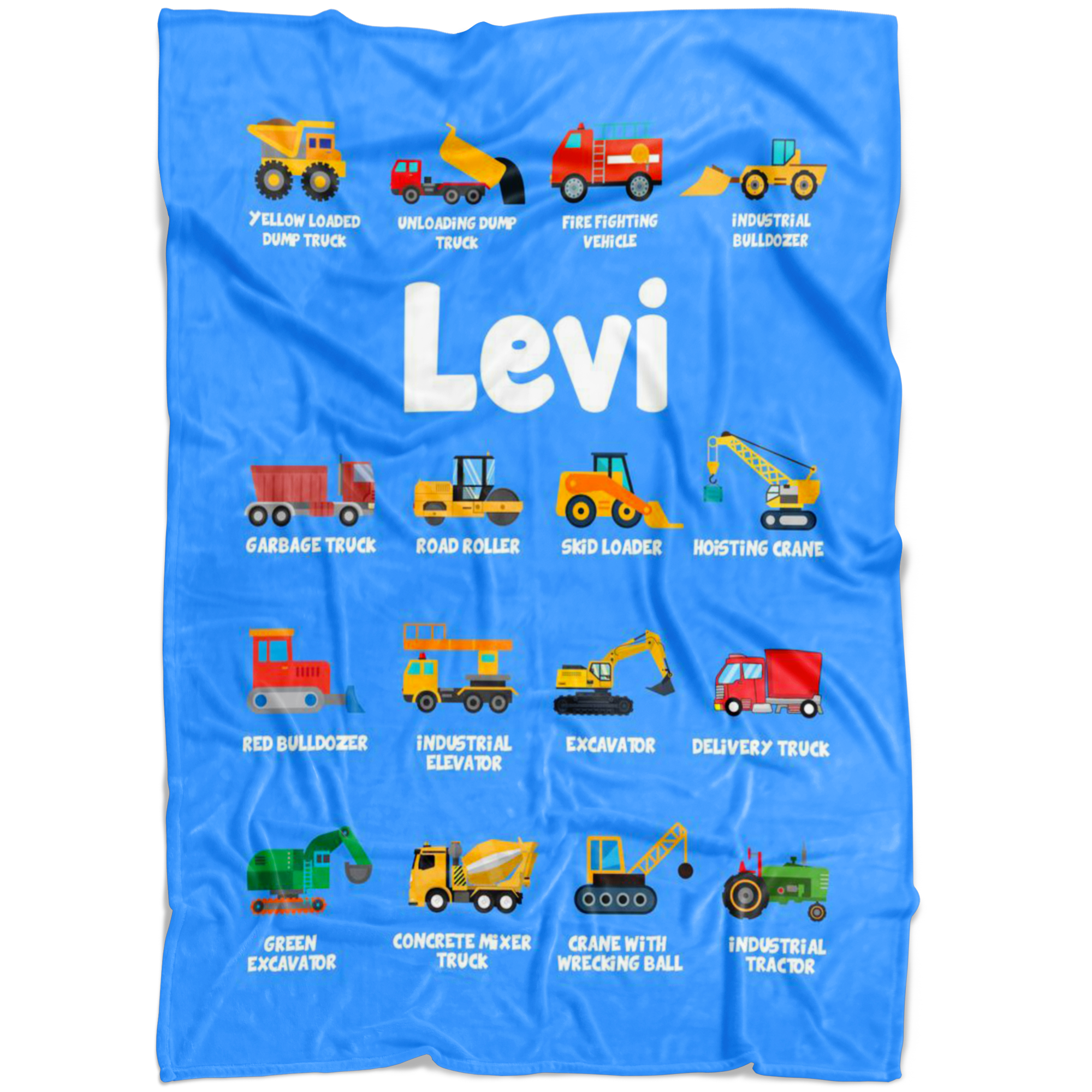 Levi Construction Blanket Blue