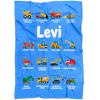 Levi Construction Blanket Blue