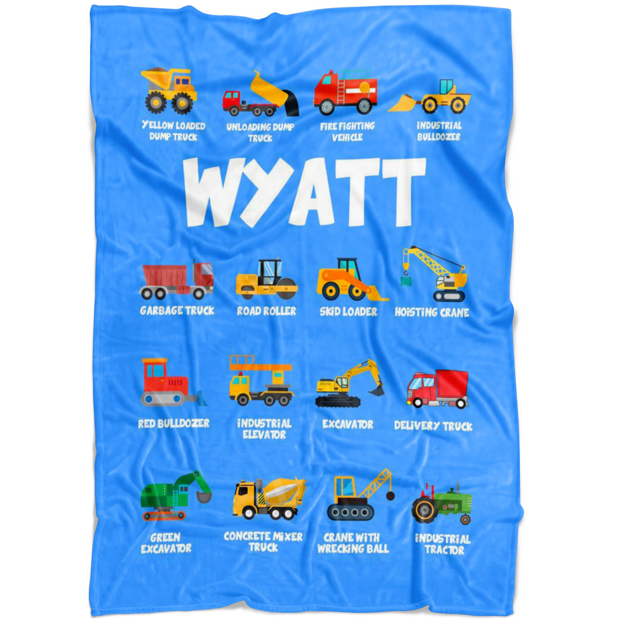 Wyatt Construction Blanket Blue