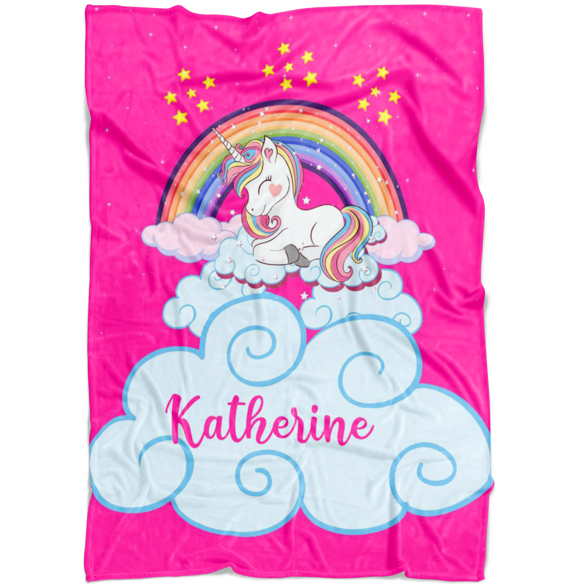 Personalized Name Magical Unicorn Blanket for Babies & Girls - Katherine