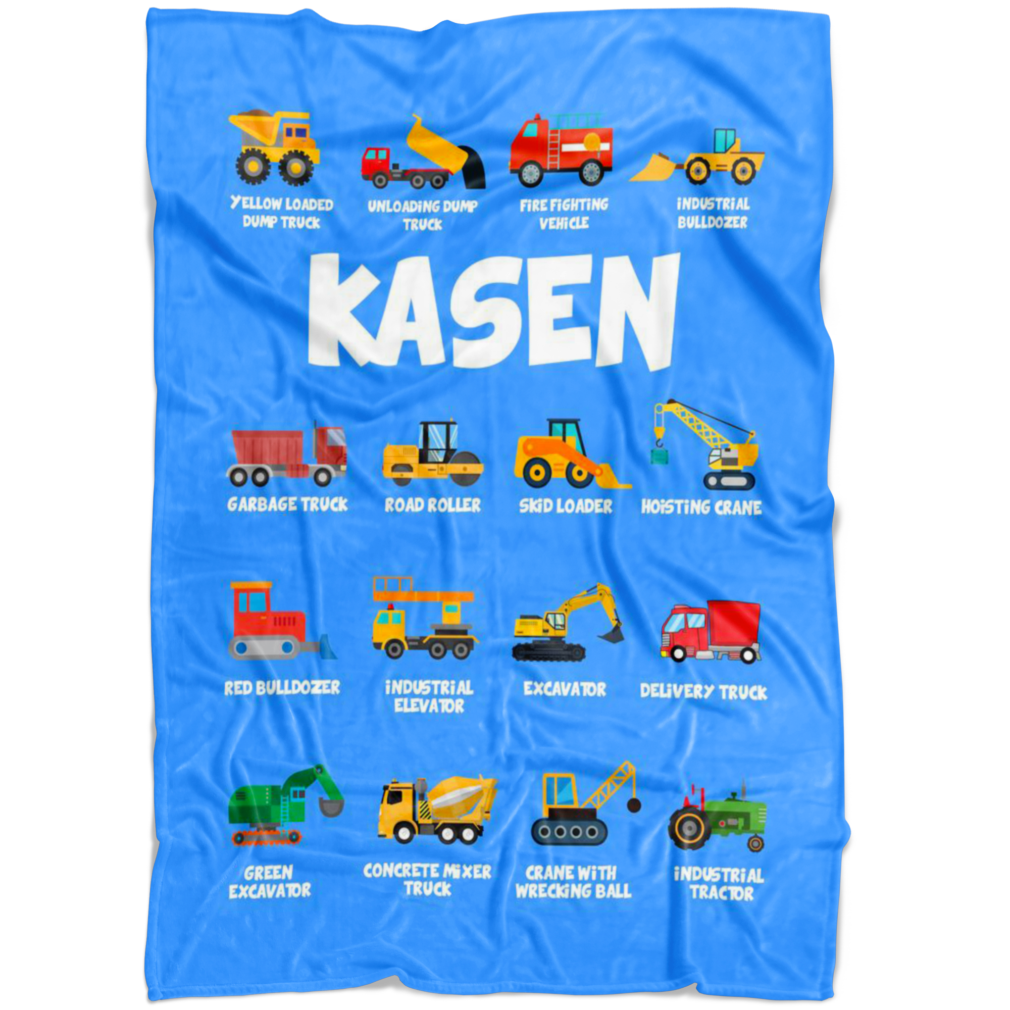 Kasen Construction Blanket Blue