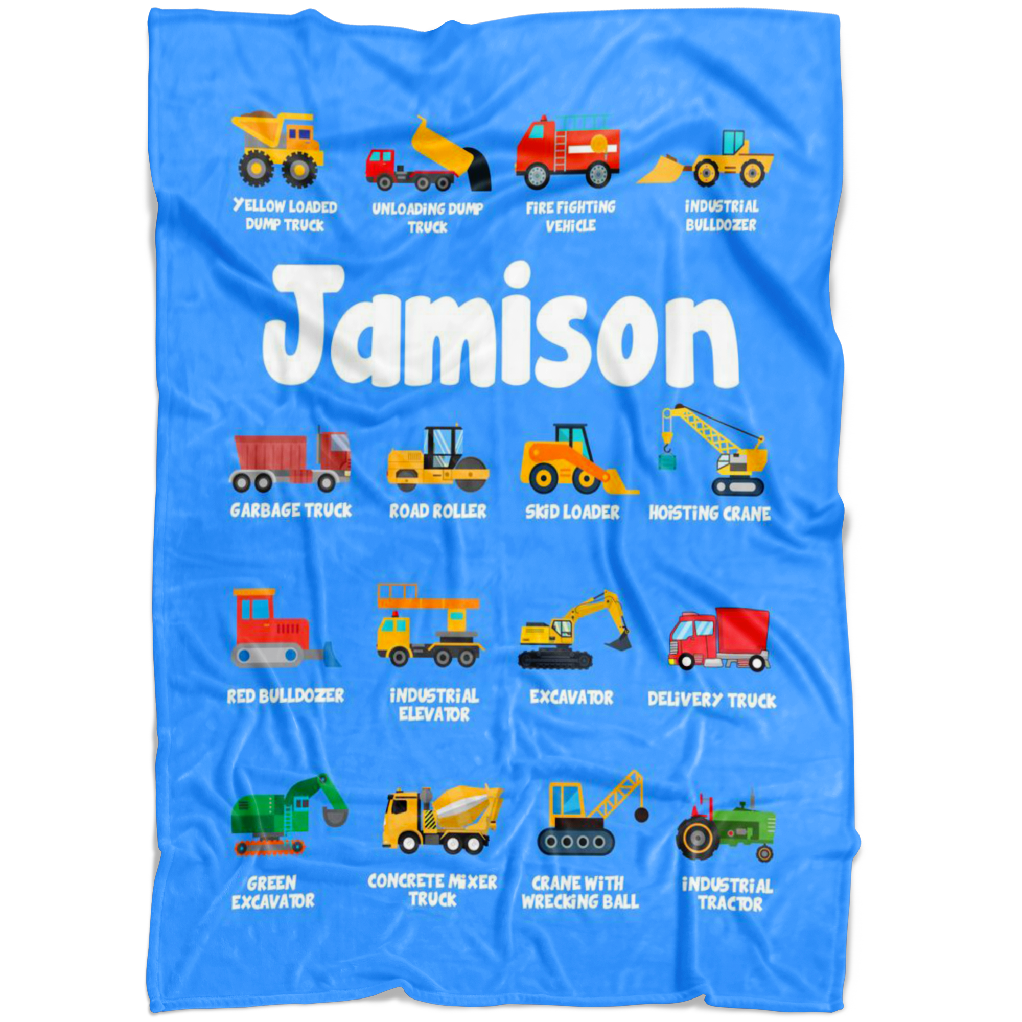 Jamison Construction Blanket Blue