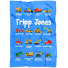 Tripp Jones Construction Blanket Blue