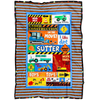 Under Construction Personalized Blanket for Boys - Sutter