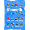 Kenneth Construction Blanket Blue