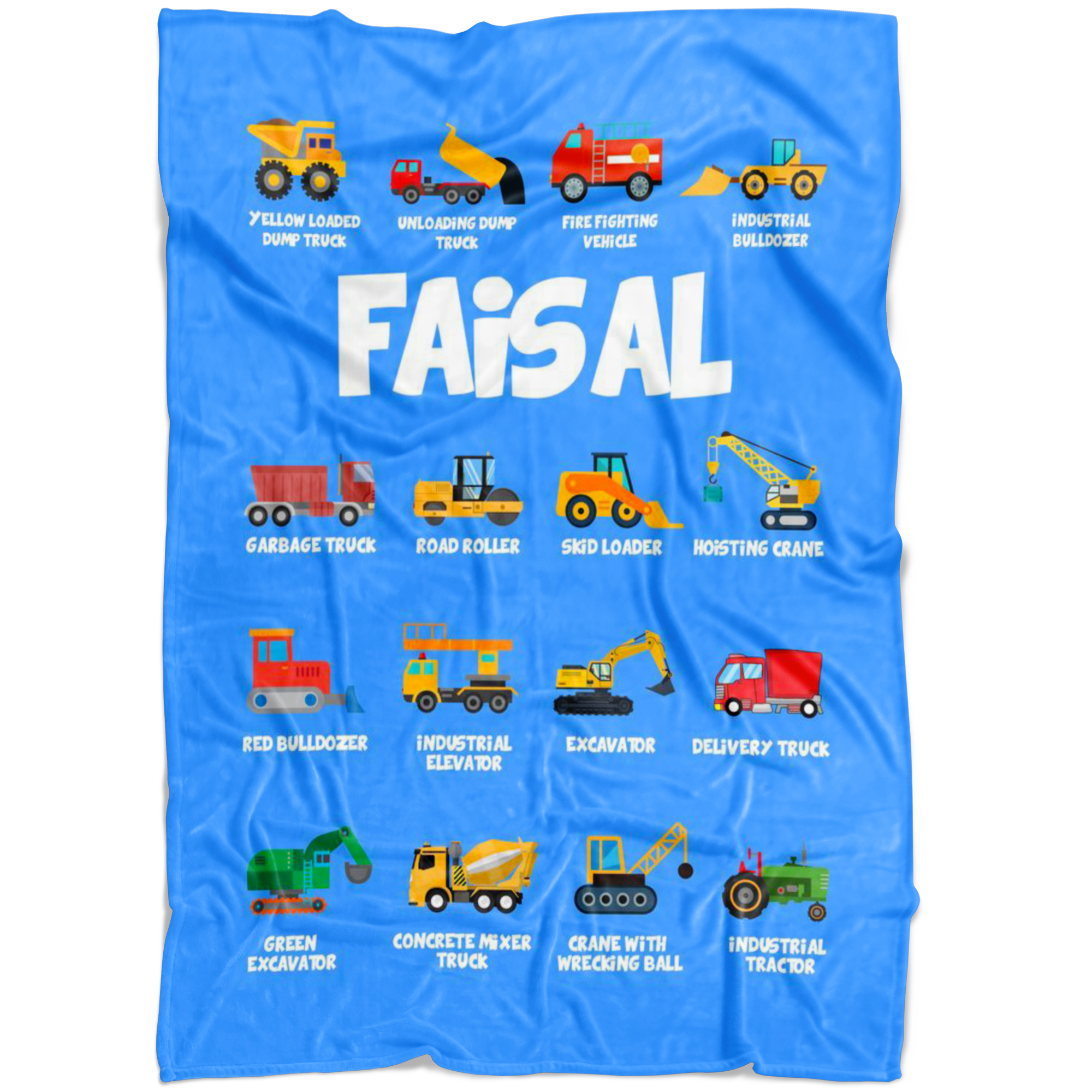 Faisal Construction Blanket Blue