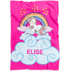 Personalized Name Magical Unicorn Blanket for Babies & Girls - ELISE