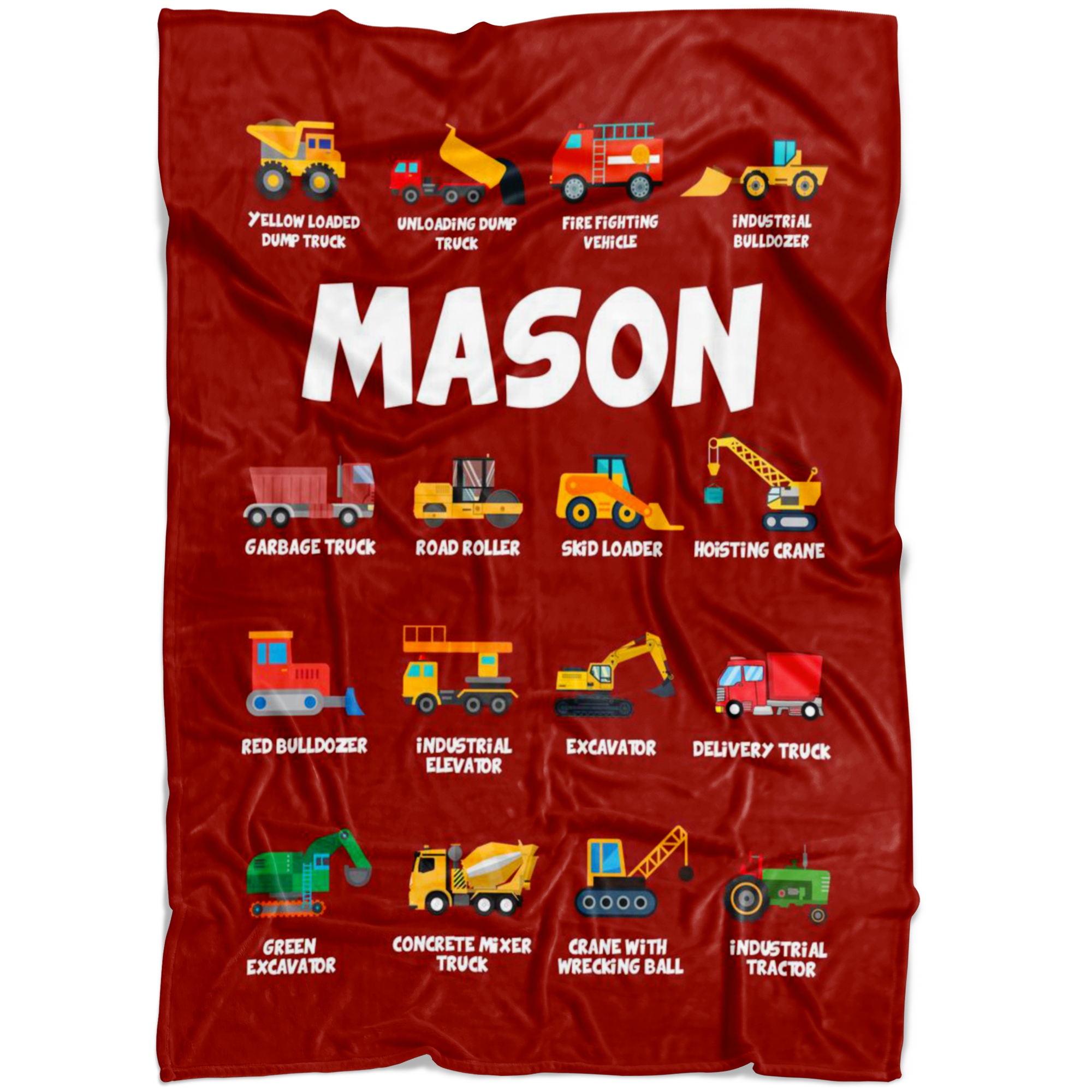 Mason Construction Blanket Red
