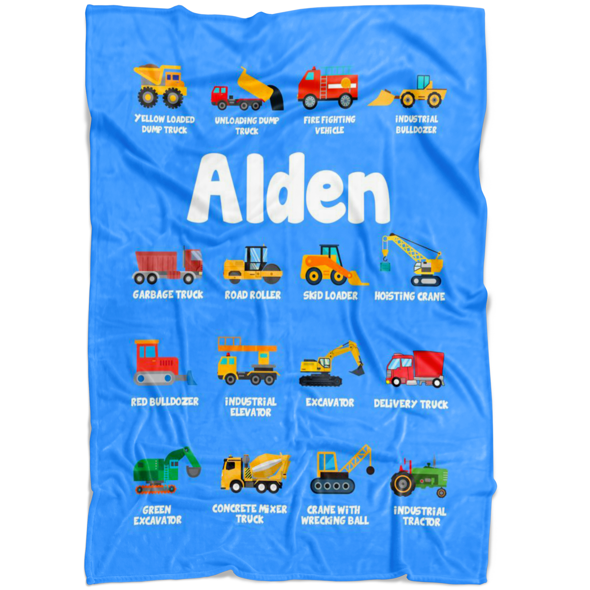 Alden Construction Blanket Blue