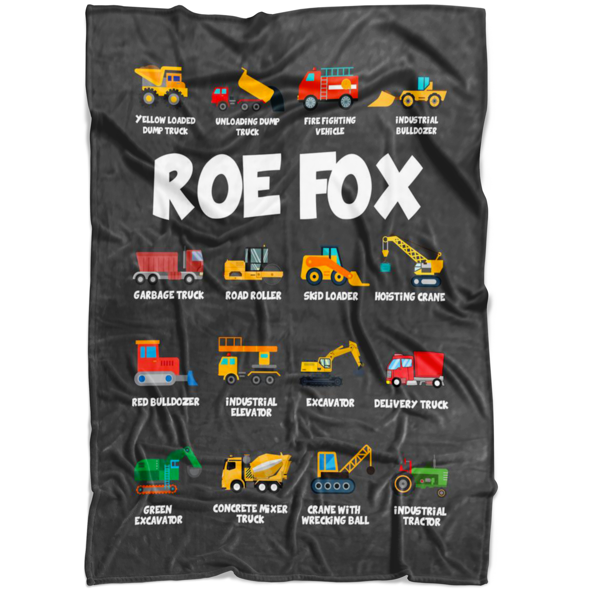 Roe Fox Construction Blanket Grey