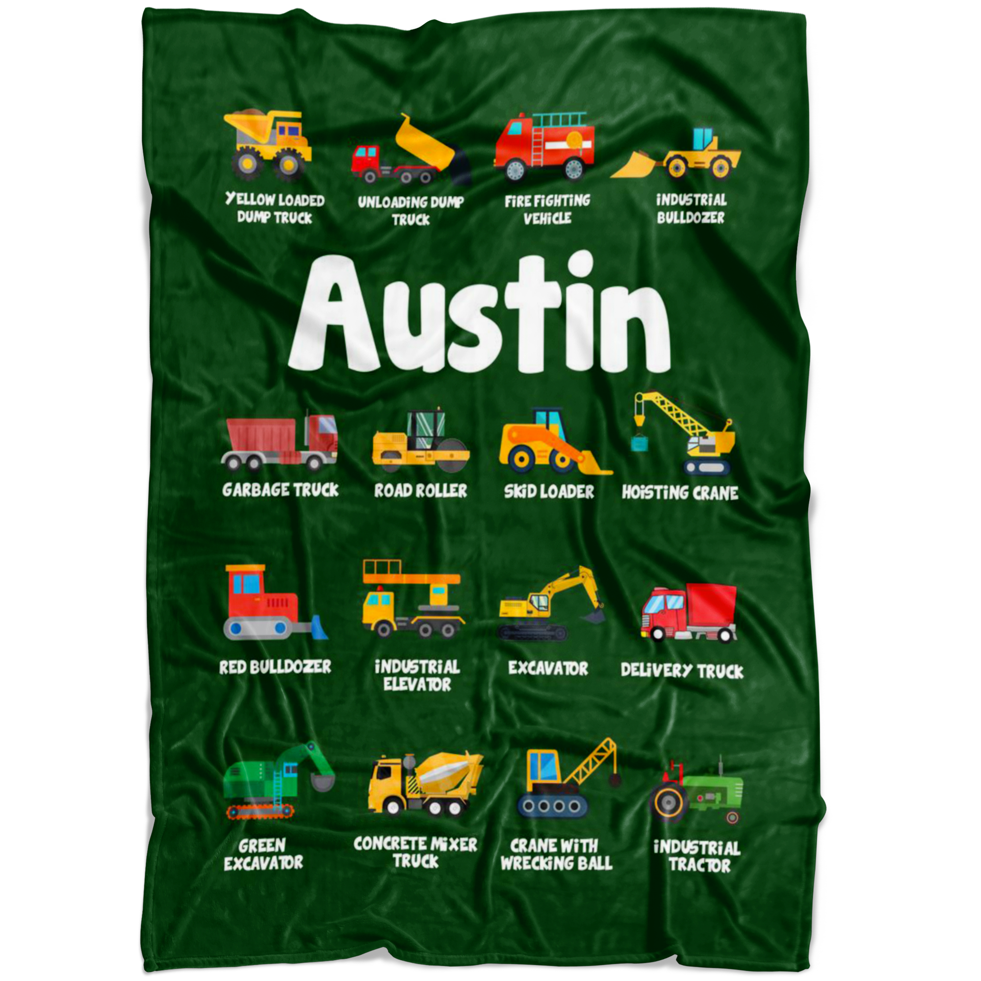 Austin Construction Blanket Green
