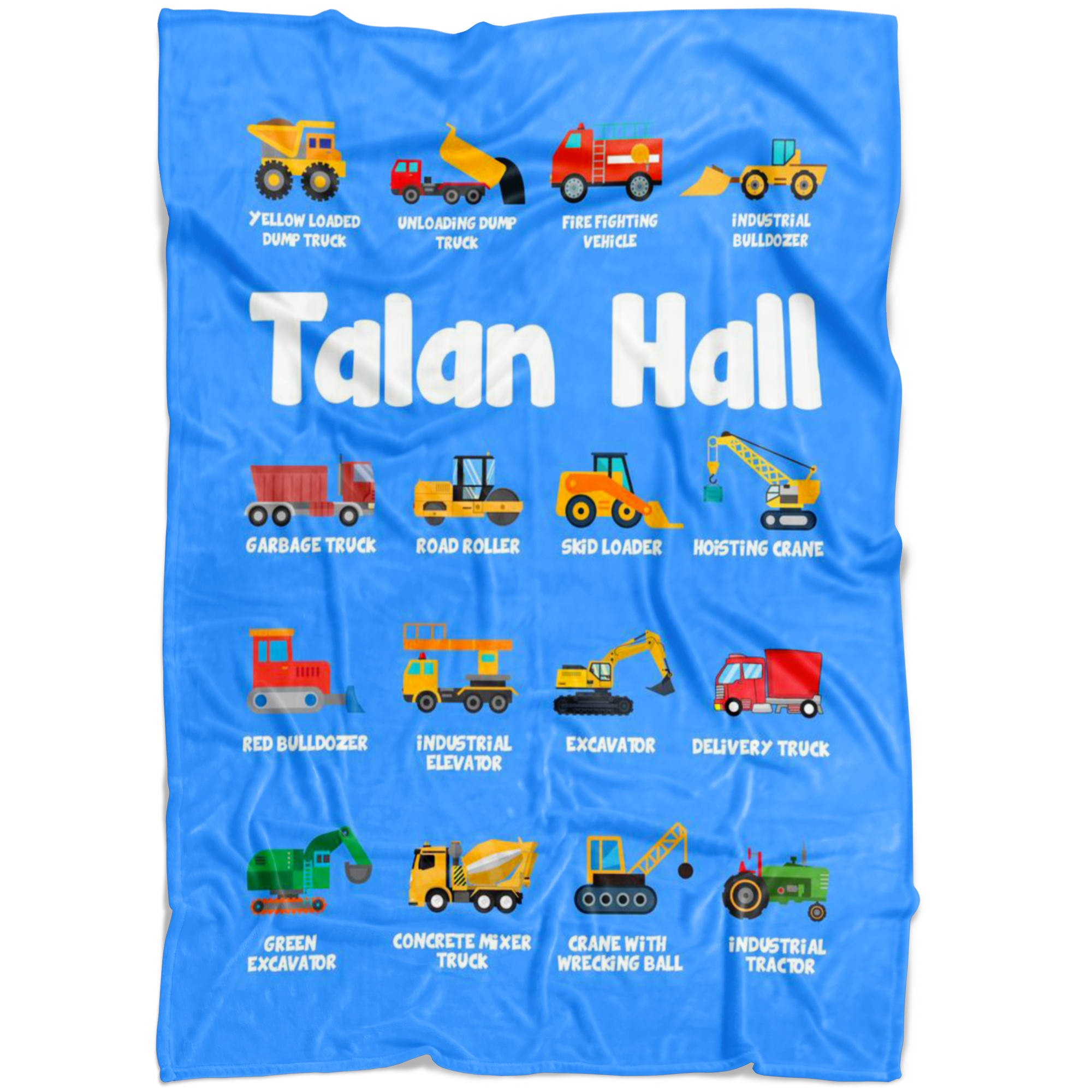 Talan Hall Construction Blanket Blue