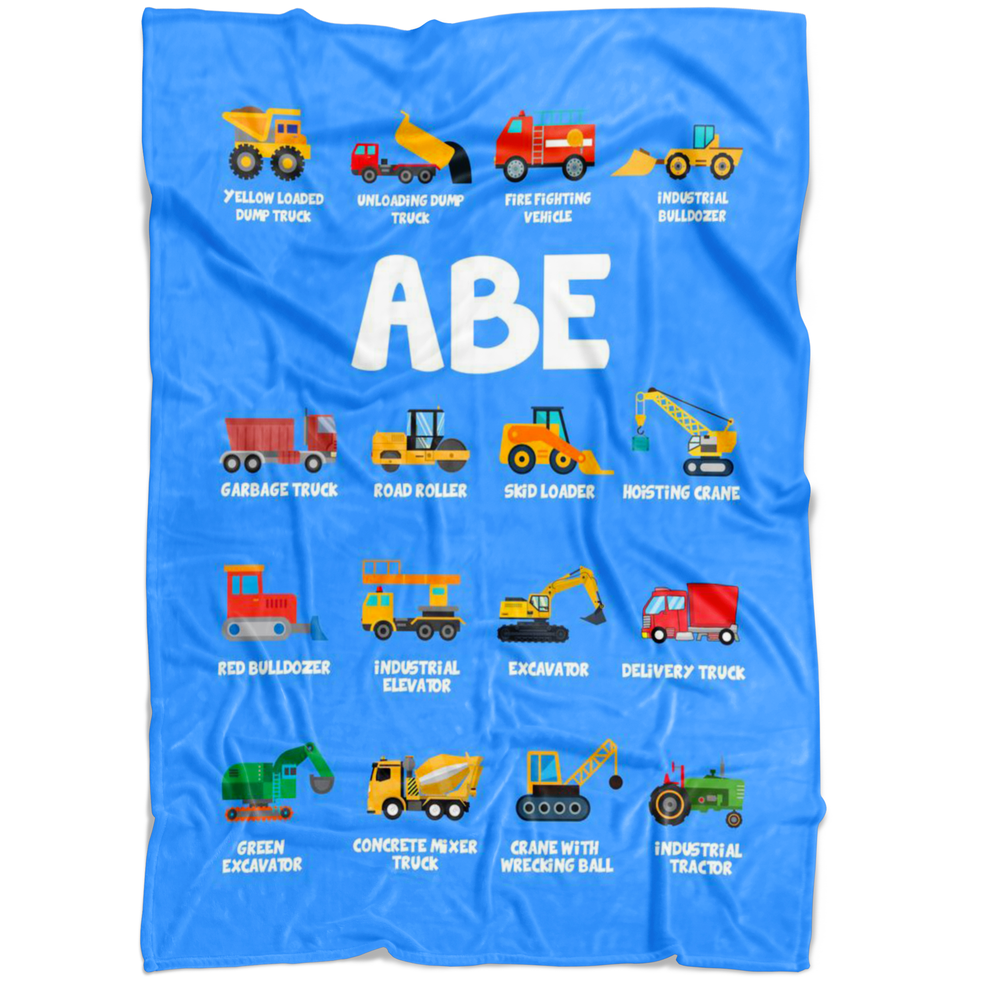 Abe Construction Blanket Blue