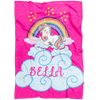 Personalized Name Magical Unicorn Blanket for Babies & Girls - BELLA
