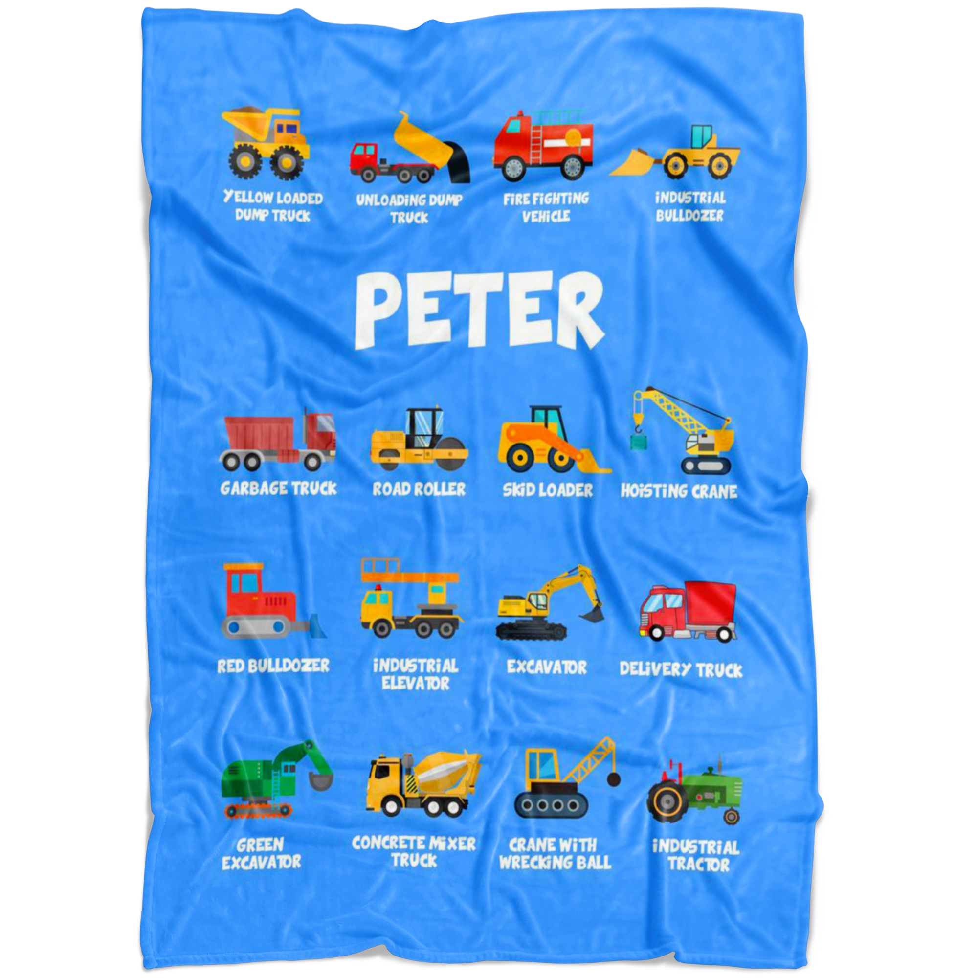 Peter Construction Blanket Blue
