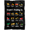 Cooper’s Trucking Co Construction Blanket Black