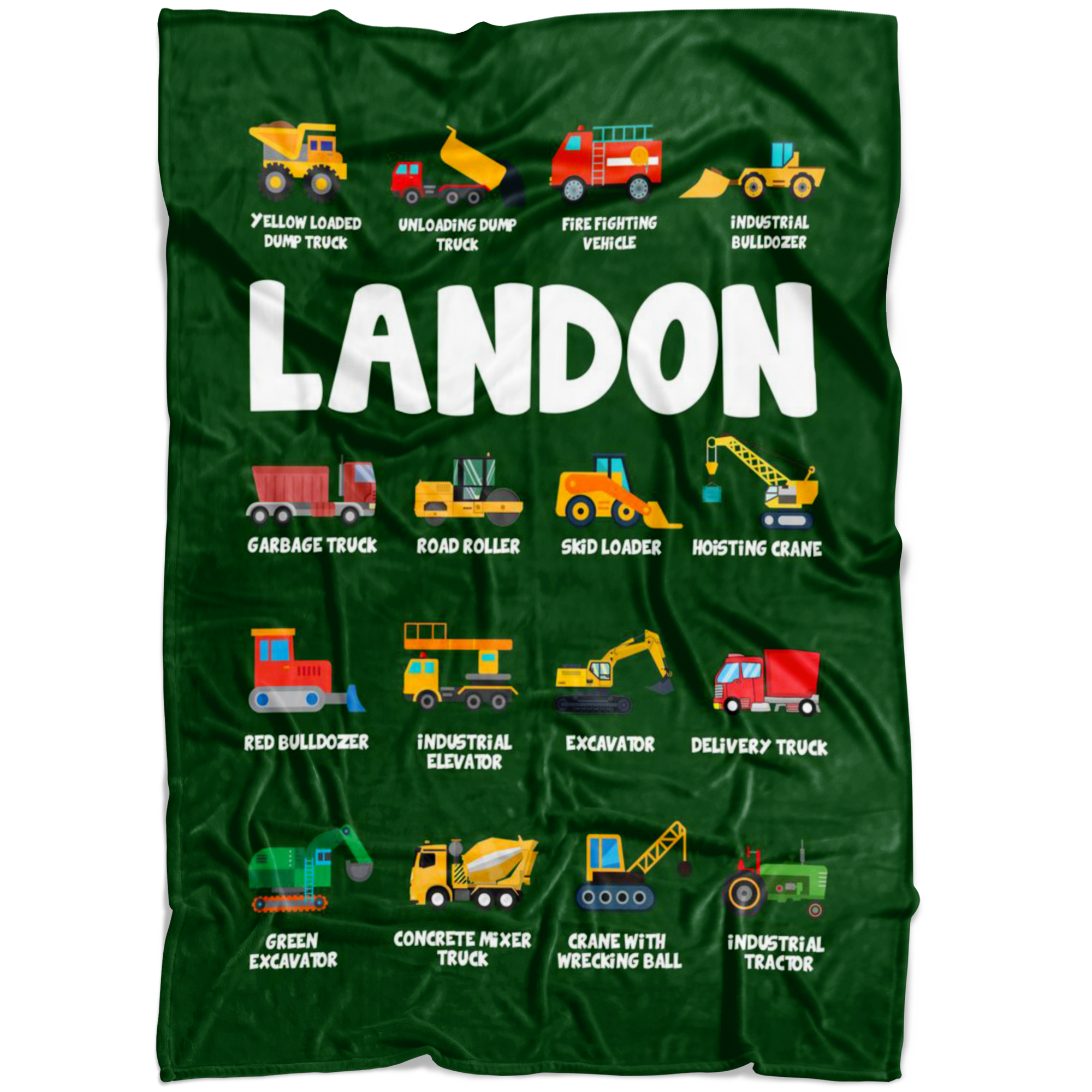 LANDON Construction Blanket Green